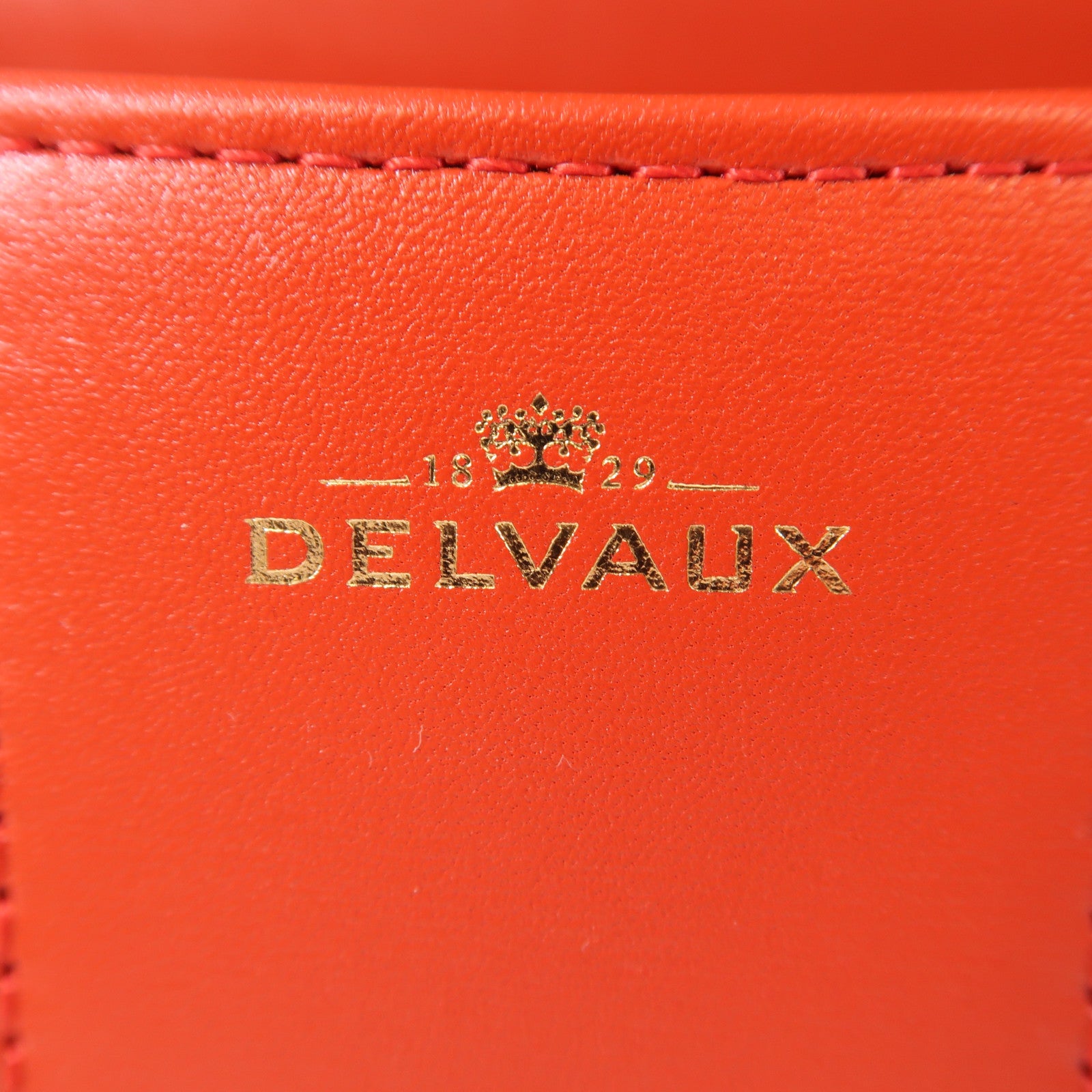 Delvaux 牛皮皮革Brillant Mini金扣手挽肩背兩用袋