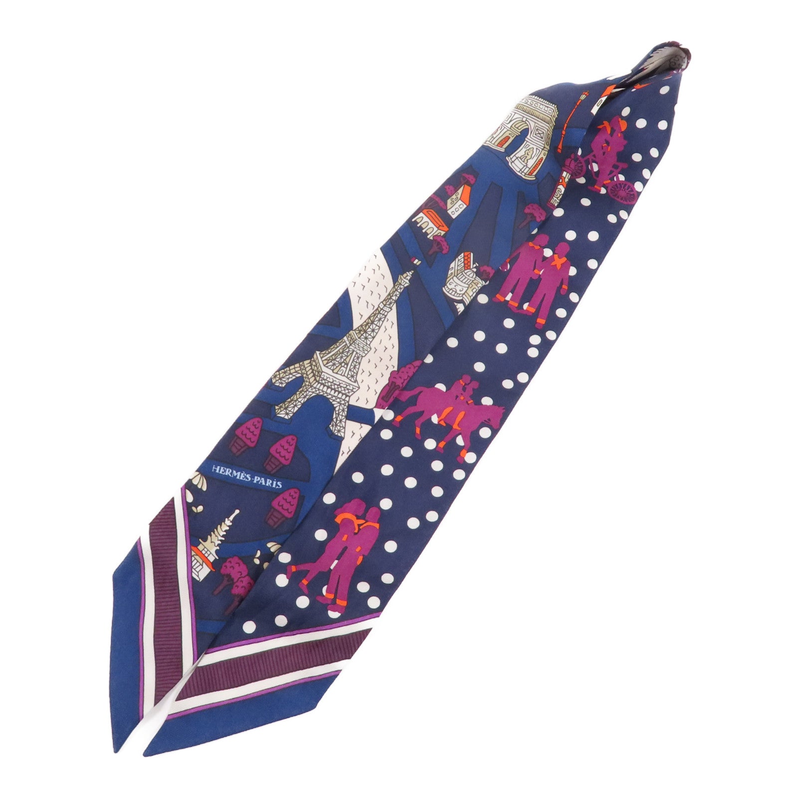 HERMES 絲質Twilly絲巾