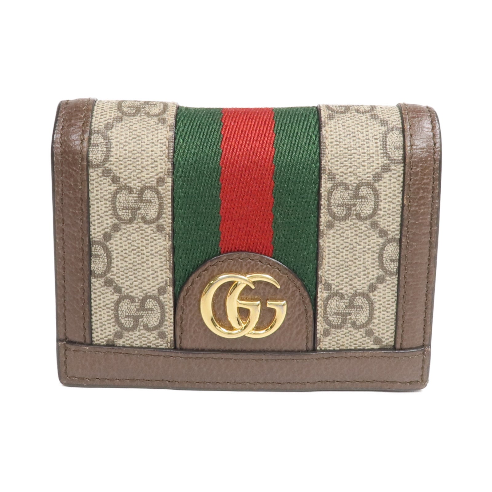 GUCCI 塗層帆布Ophidia GG Wallet金扣錢包