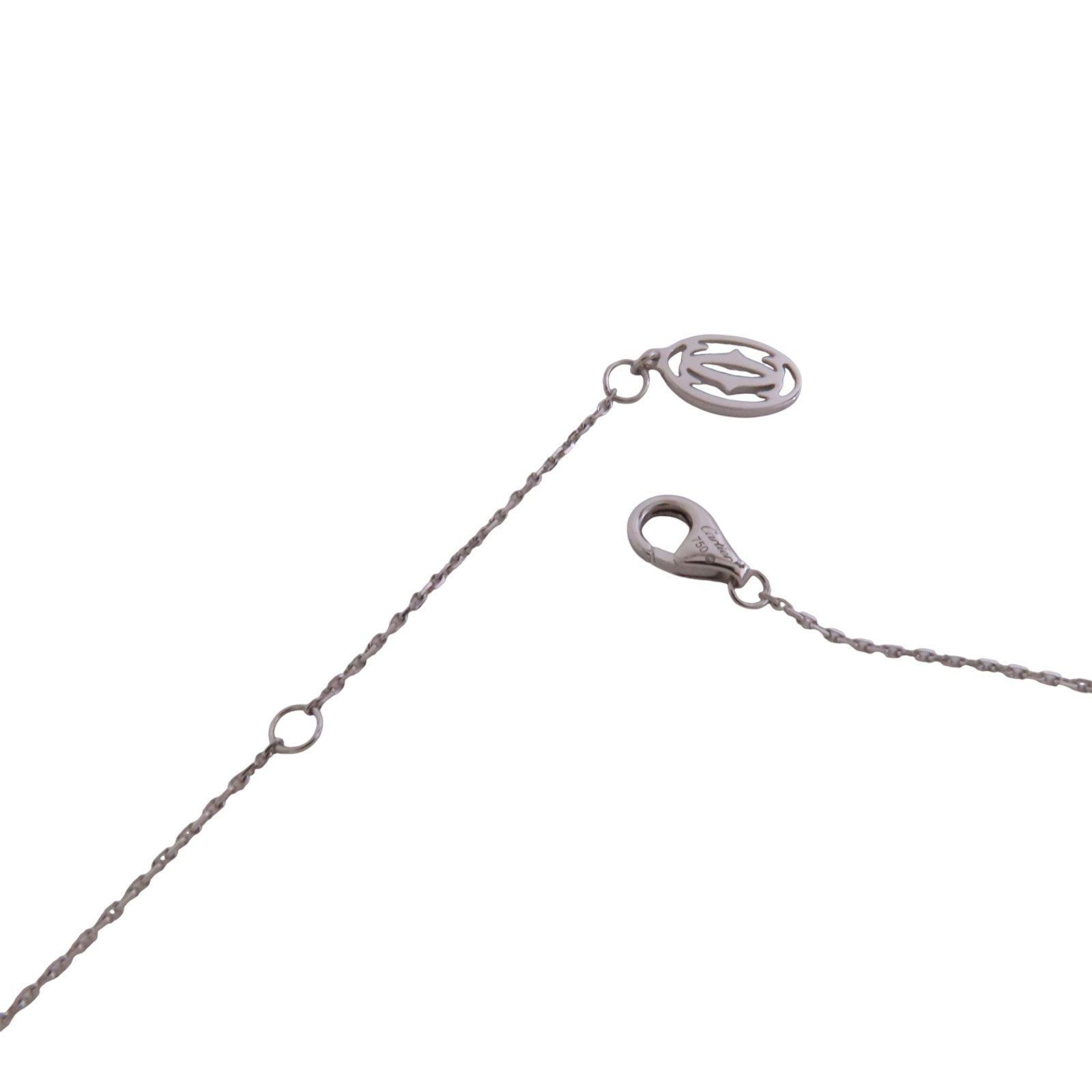 CARTIER 18K白金Heart Diamond Necklace鑽石項鏈