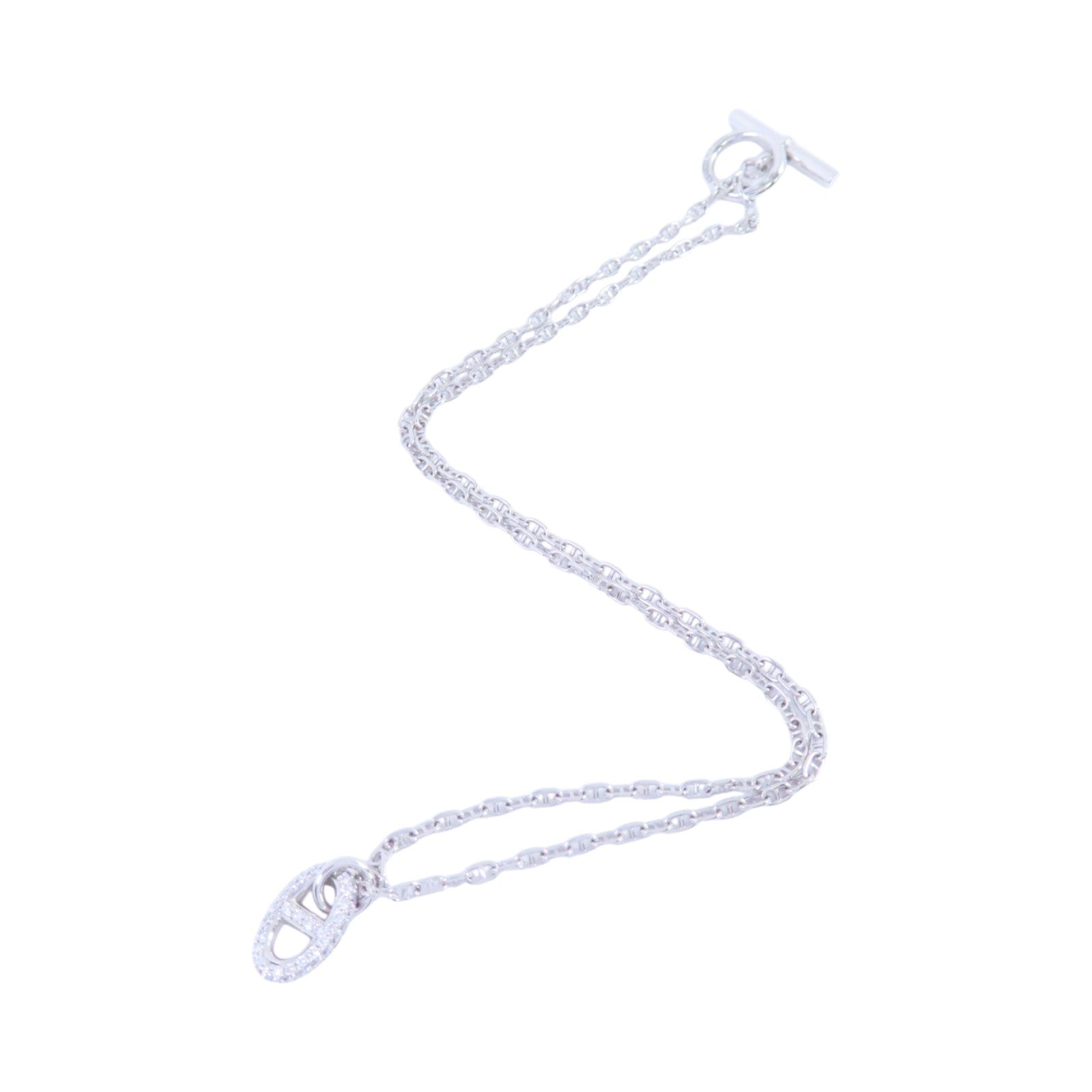 HERMES 【激減優惠】18K白金/鑽石Farandole Diamond Small Pendant Nacklace項鍊