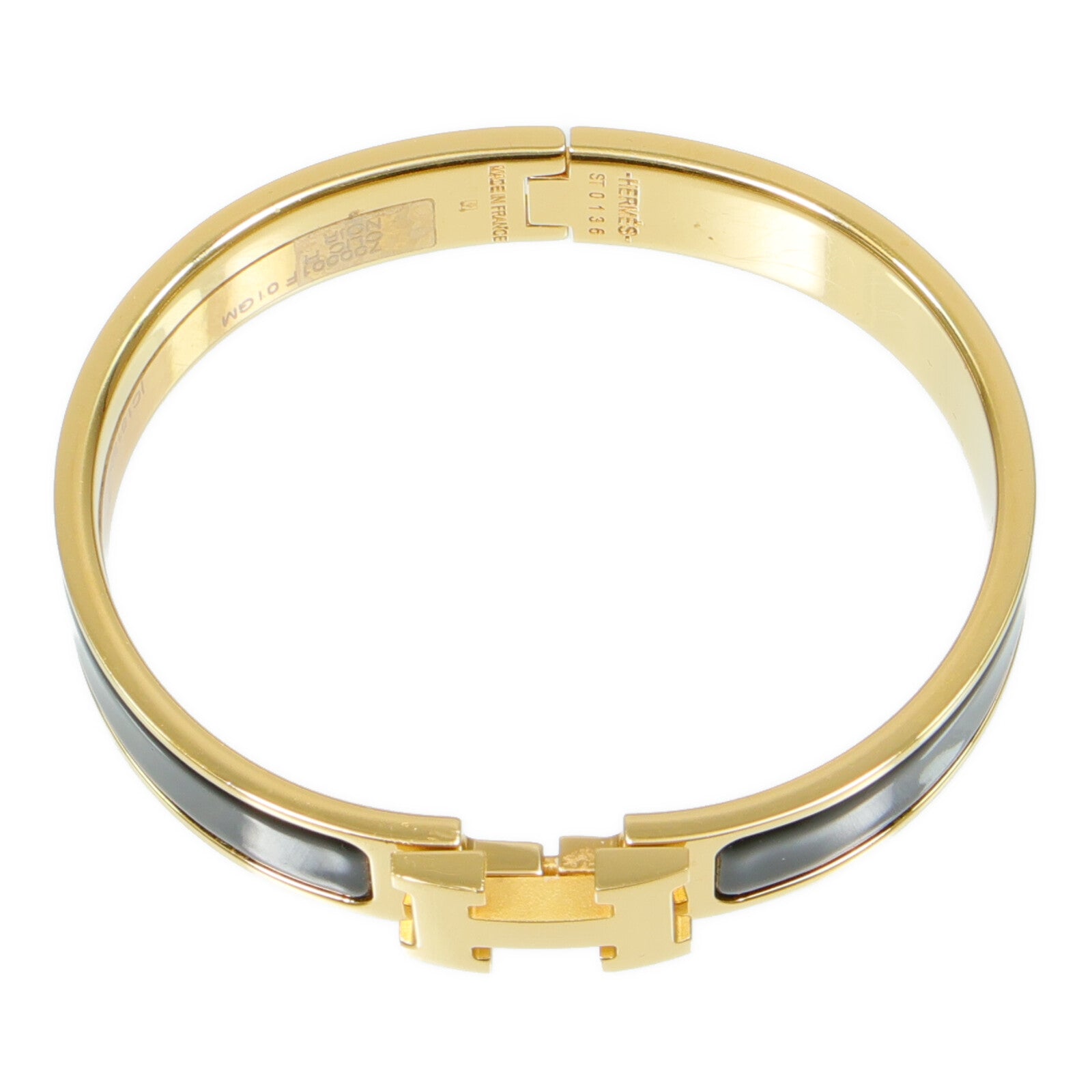 HERMES 琺瑯/金屬Clic H Bracelet手鐲