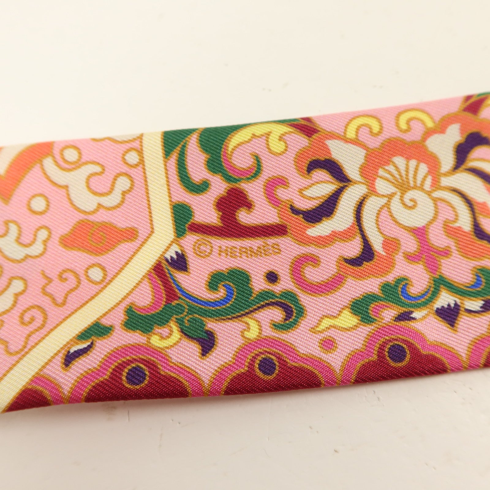 HERMES 絲質Twilly絲巾