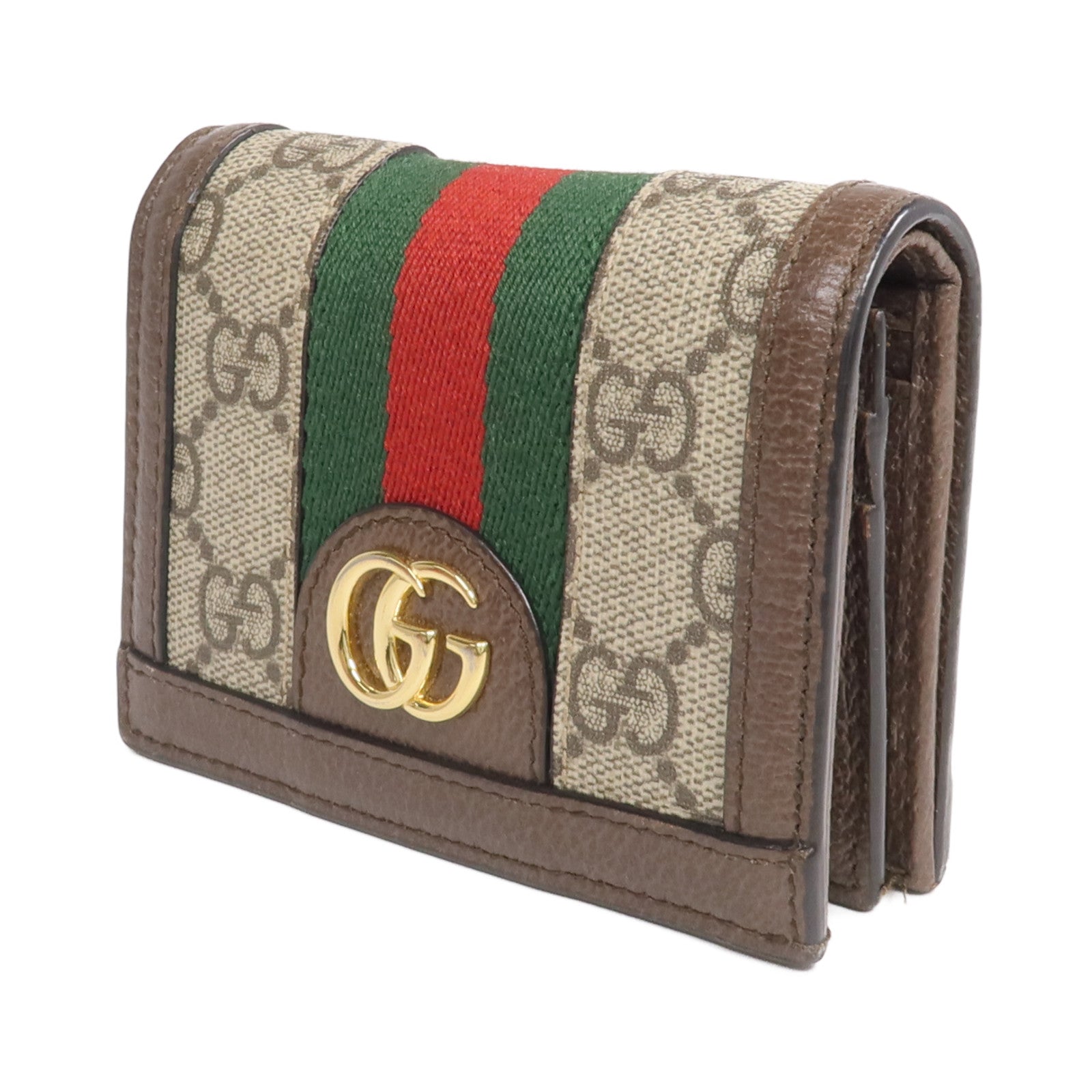 GUCCI 塗層帆布Ophidia GG Wallet金扣錢包
