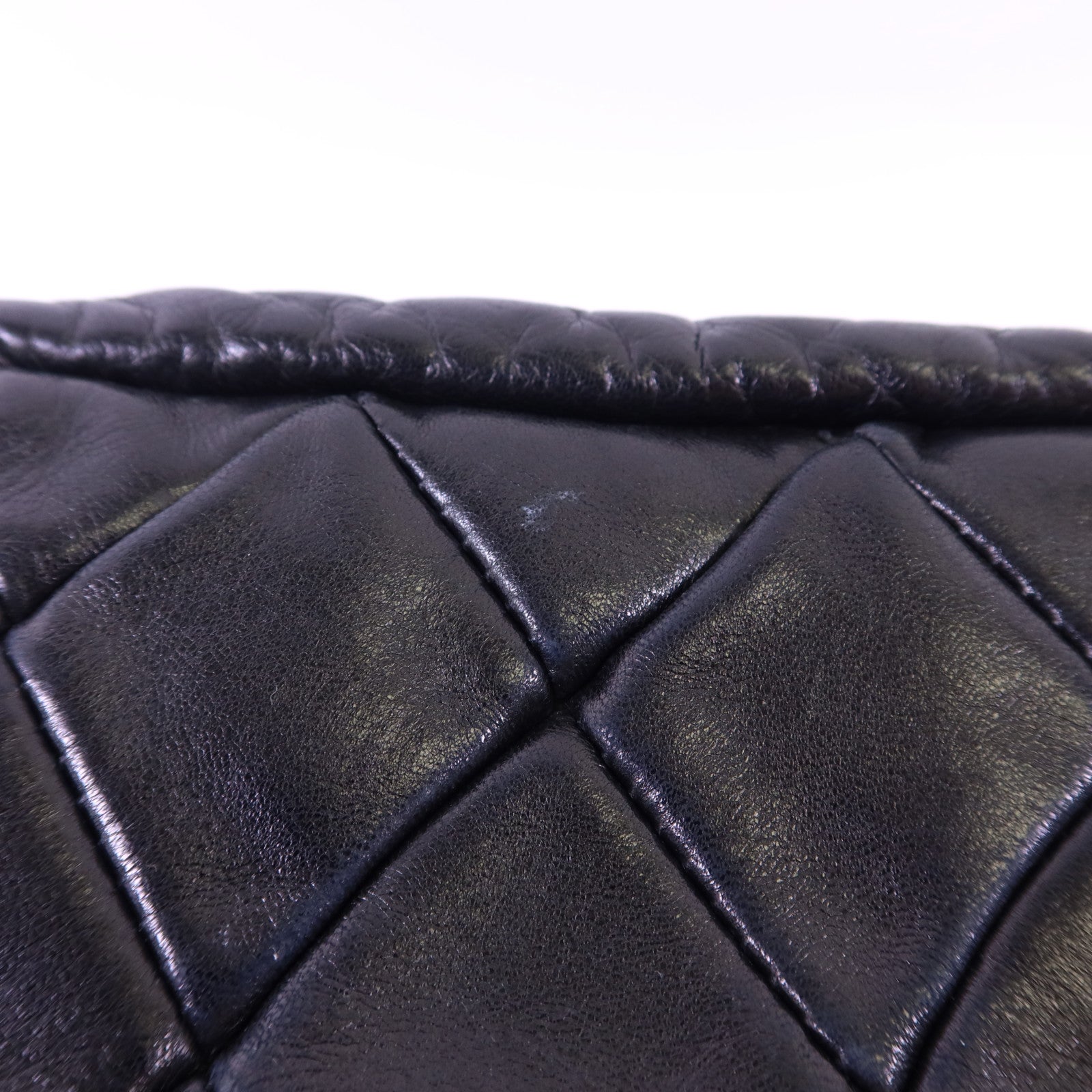 CHANEL 牛皮皮革Chain Shoulder銀扣鏈帶肩背袋
