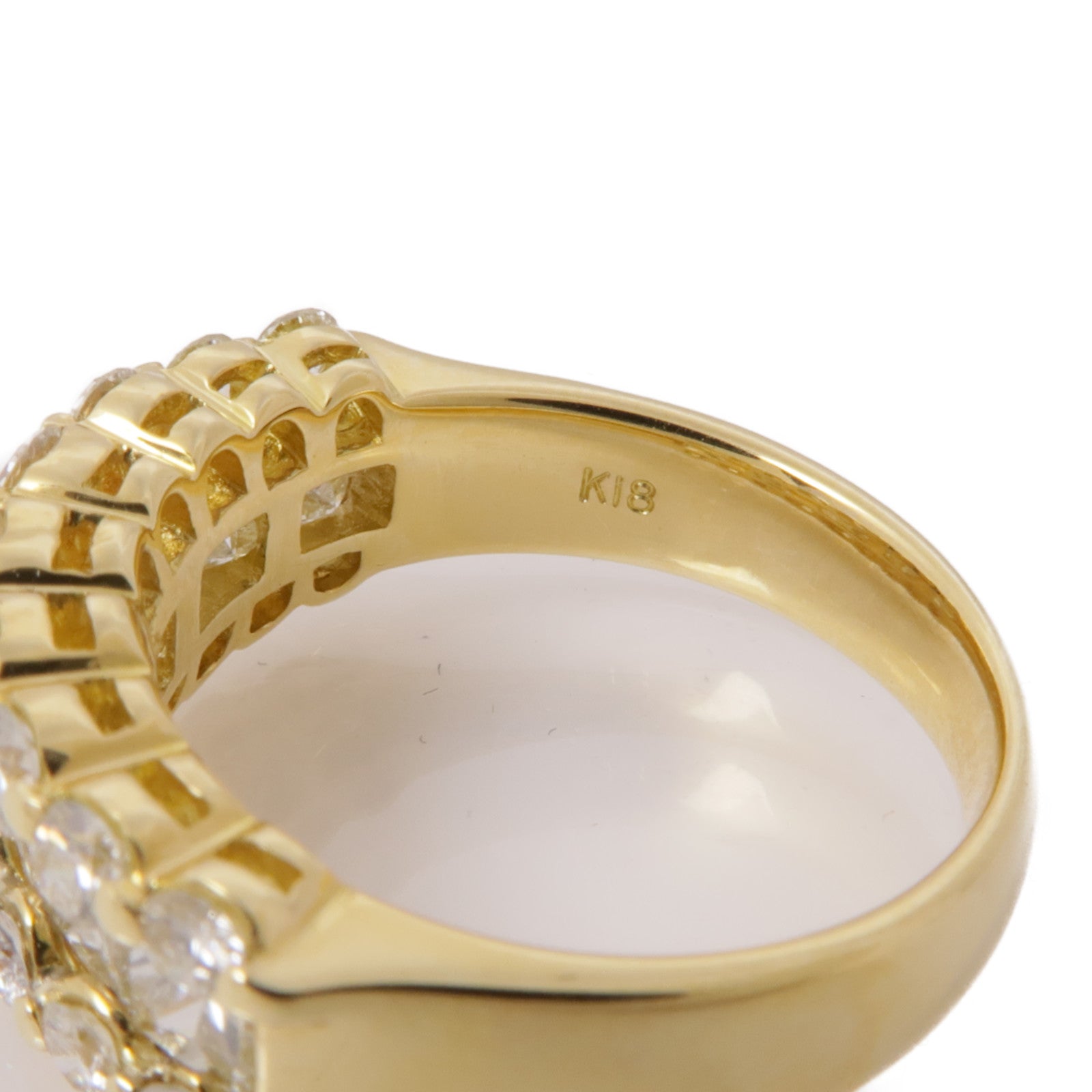 JEWELRY 【激減優惠】18K黃金Diamond Ring鑽石戒指US#5.5