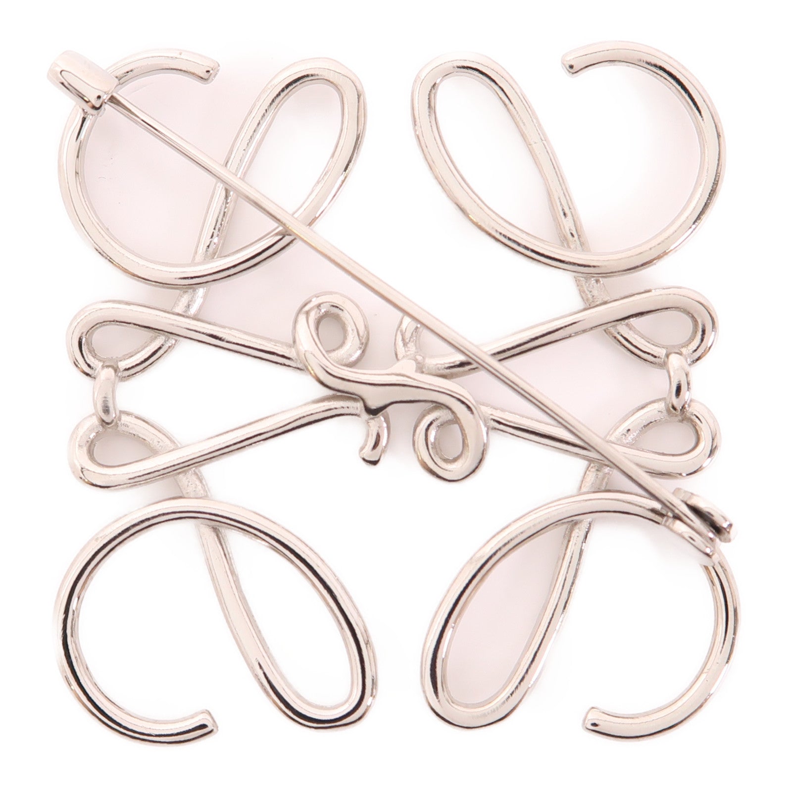 LOEWE 金屬Brooch銀扣胸針