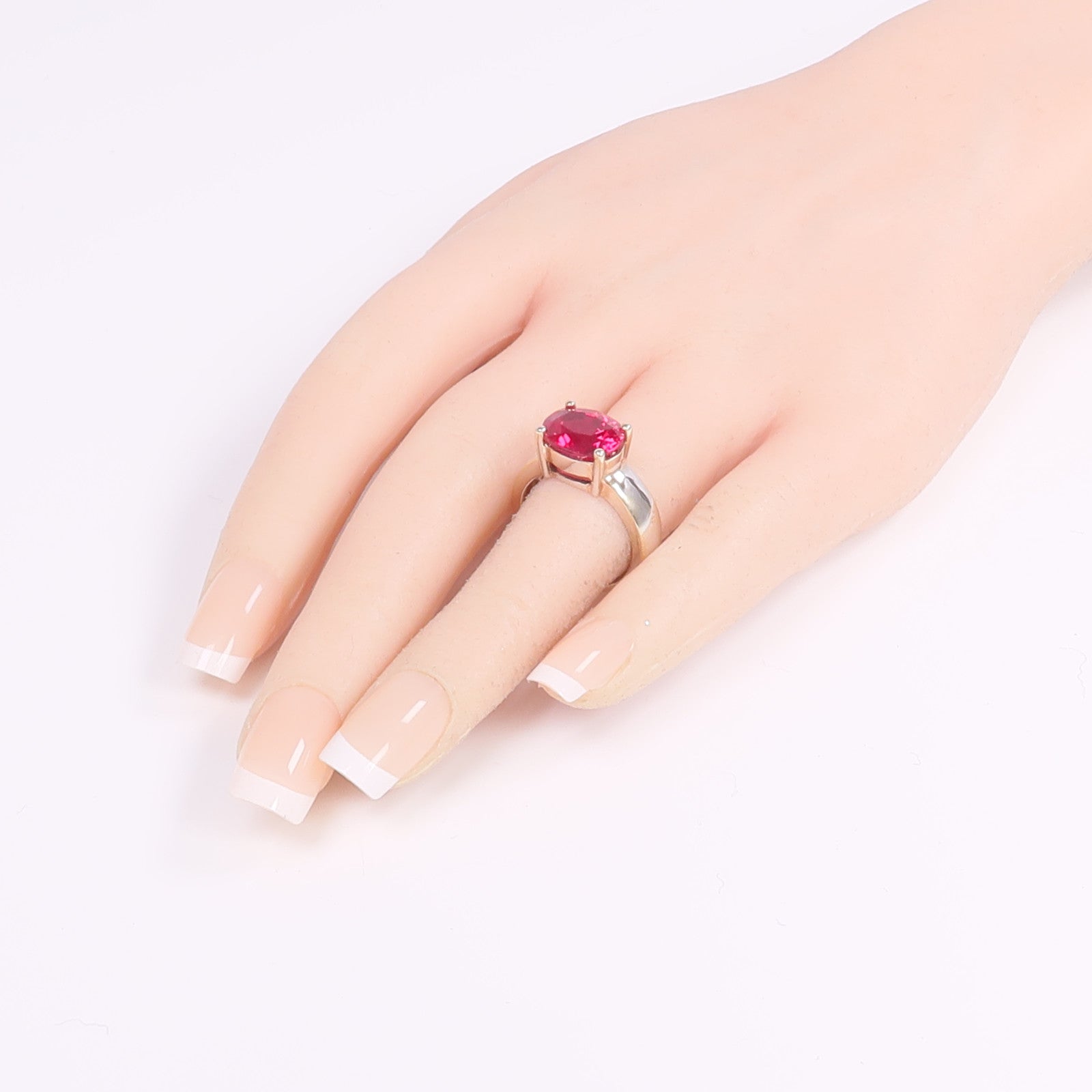 JEWELRY 【激減優惠】18K白金Color Stone Ring彩色寶石戒指US#6.75