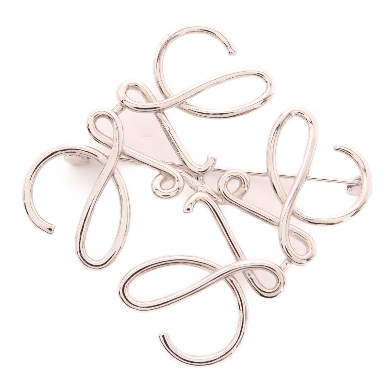 LOEWE 金屬Brooch銀扣胸針
