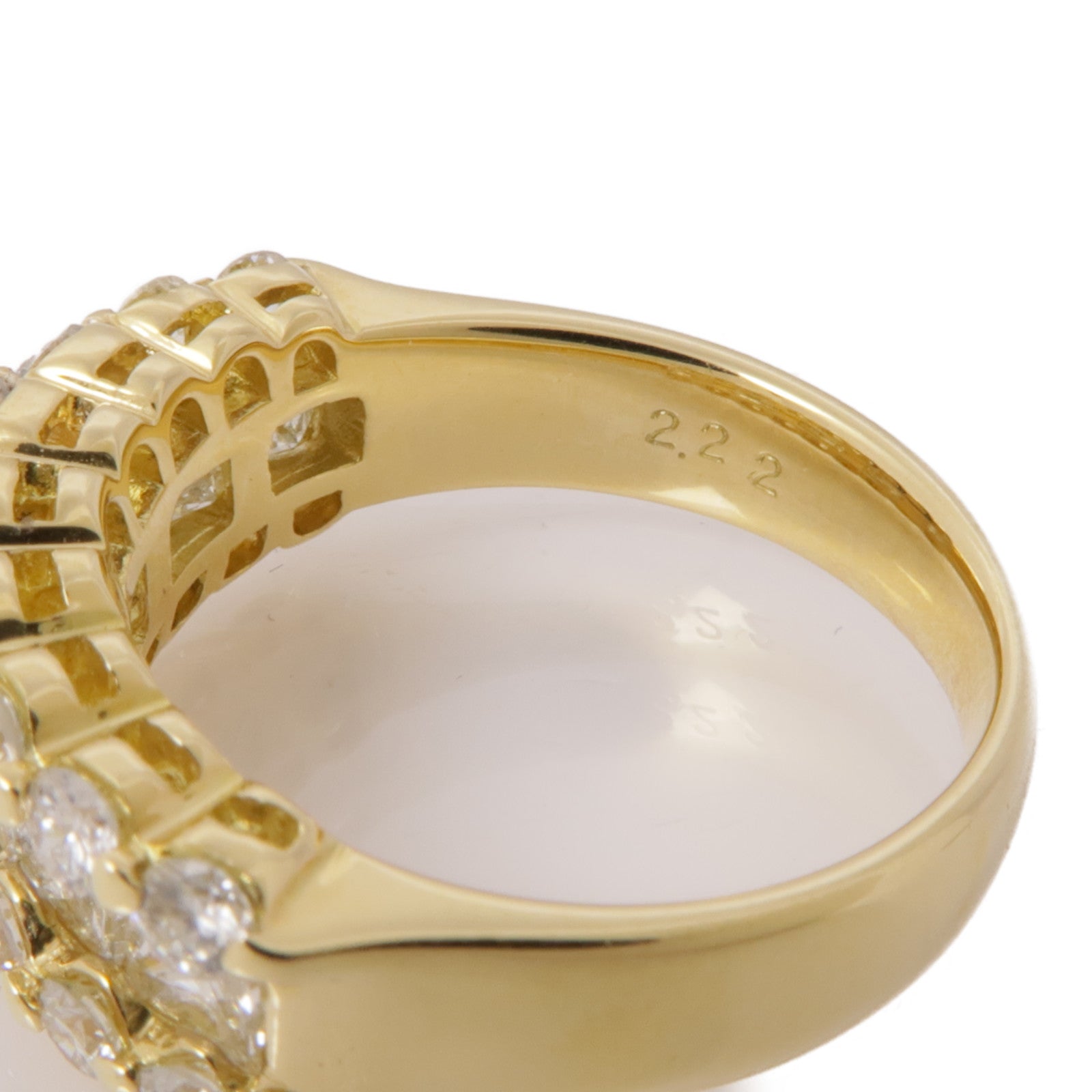 JEWELRY 【激減優惠】18K黃金Diamond Ring鑽石戒指US#5.5