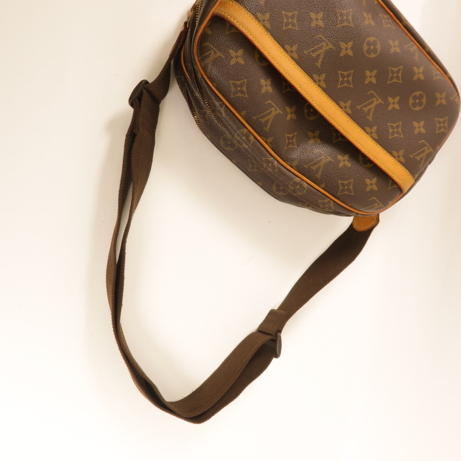 LOUIS VUITTON Monogram Reporter PM金扣肩背袋