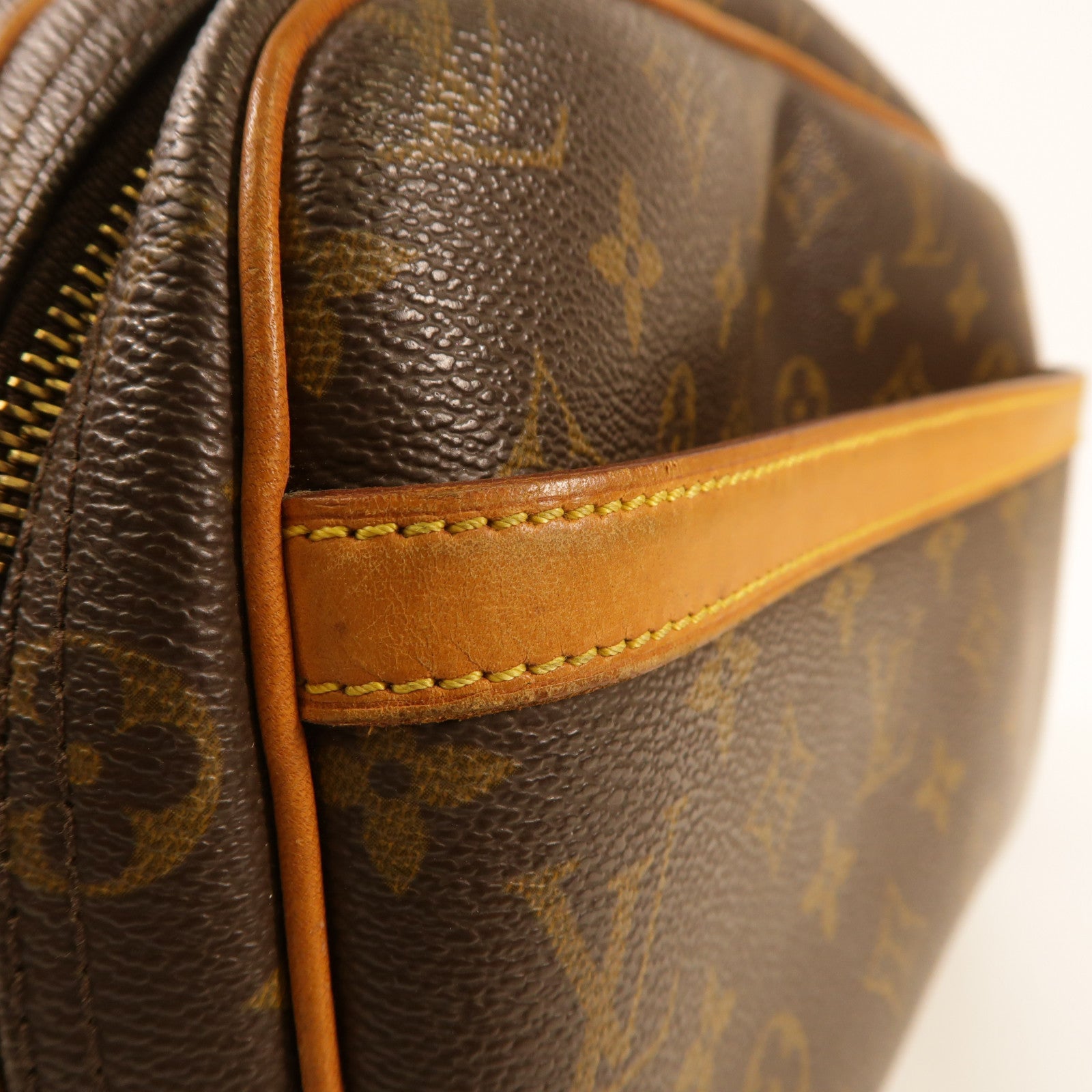LOUIS VUITTON Monogram Reporter PM金扣肩背袋
