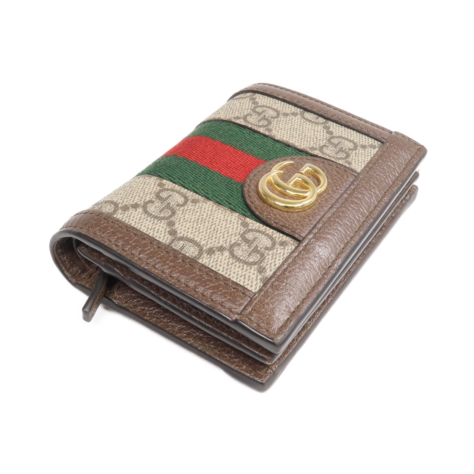 GUCCI 塗層帆布Ophidia GG Wallet金扣錢包