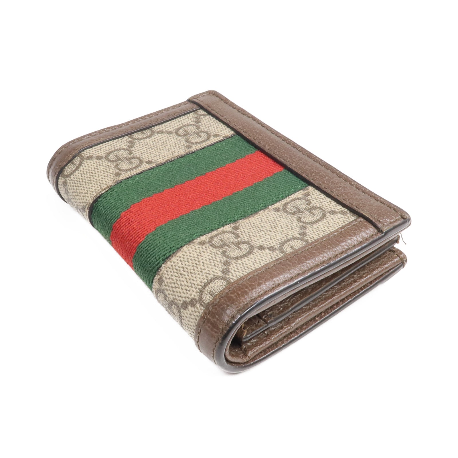GUCCI 塗層帆布Ophidia GG Wallet金扣錢包
