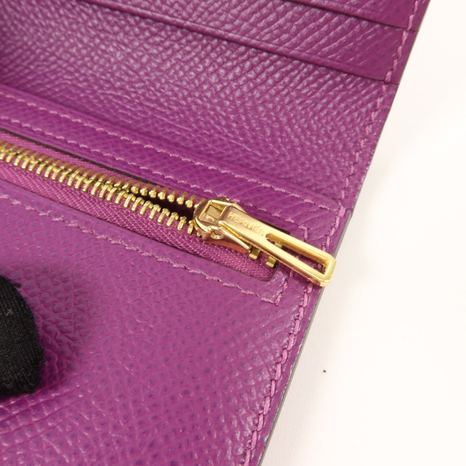 HERMES Epsom皮革Bearn Wallet錢包Anemone