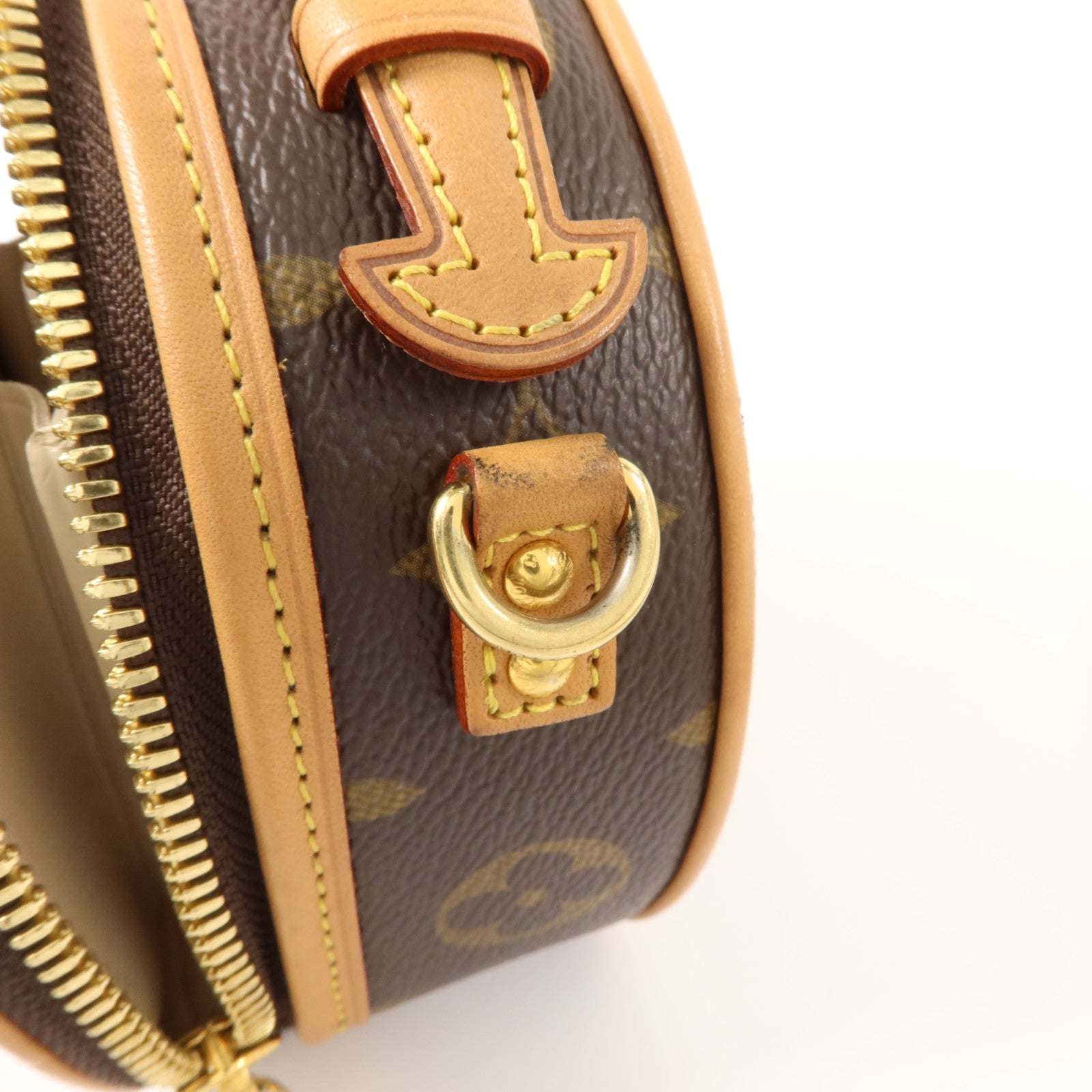 LOUIS VUITTON Monogram Mini Boite Chapeau金扣手挽肩背兩用袋
