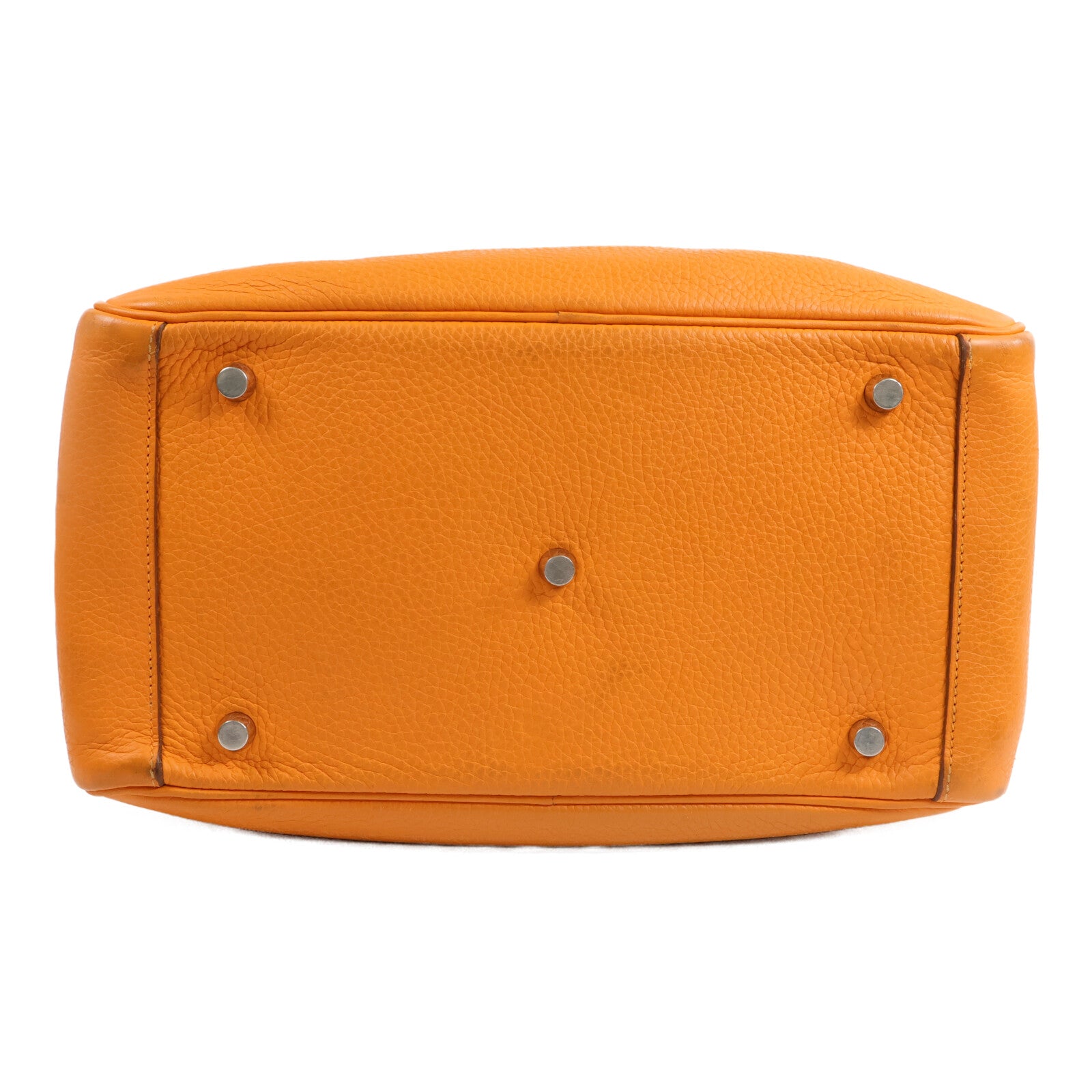 HERMES Togo皮革Lindy 30手挽肩背兩用袋Orange