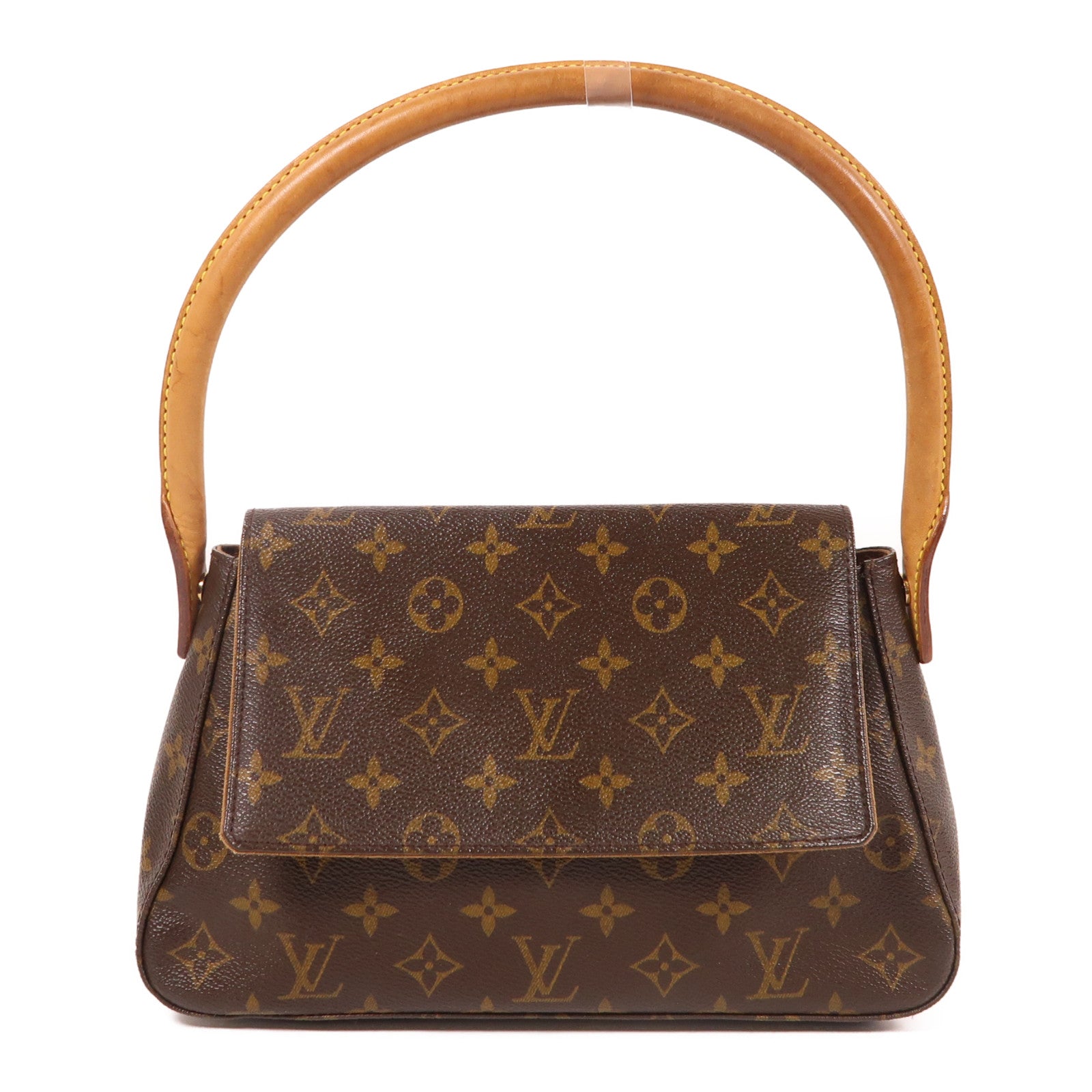 LOUIS VUITTON Monogram Looping金扣肩背袋啡色