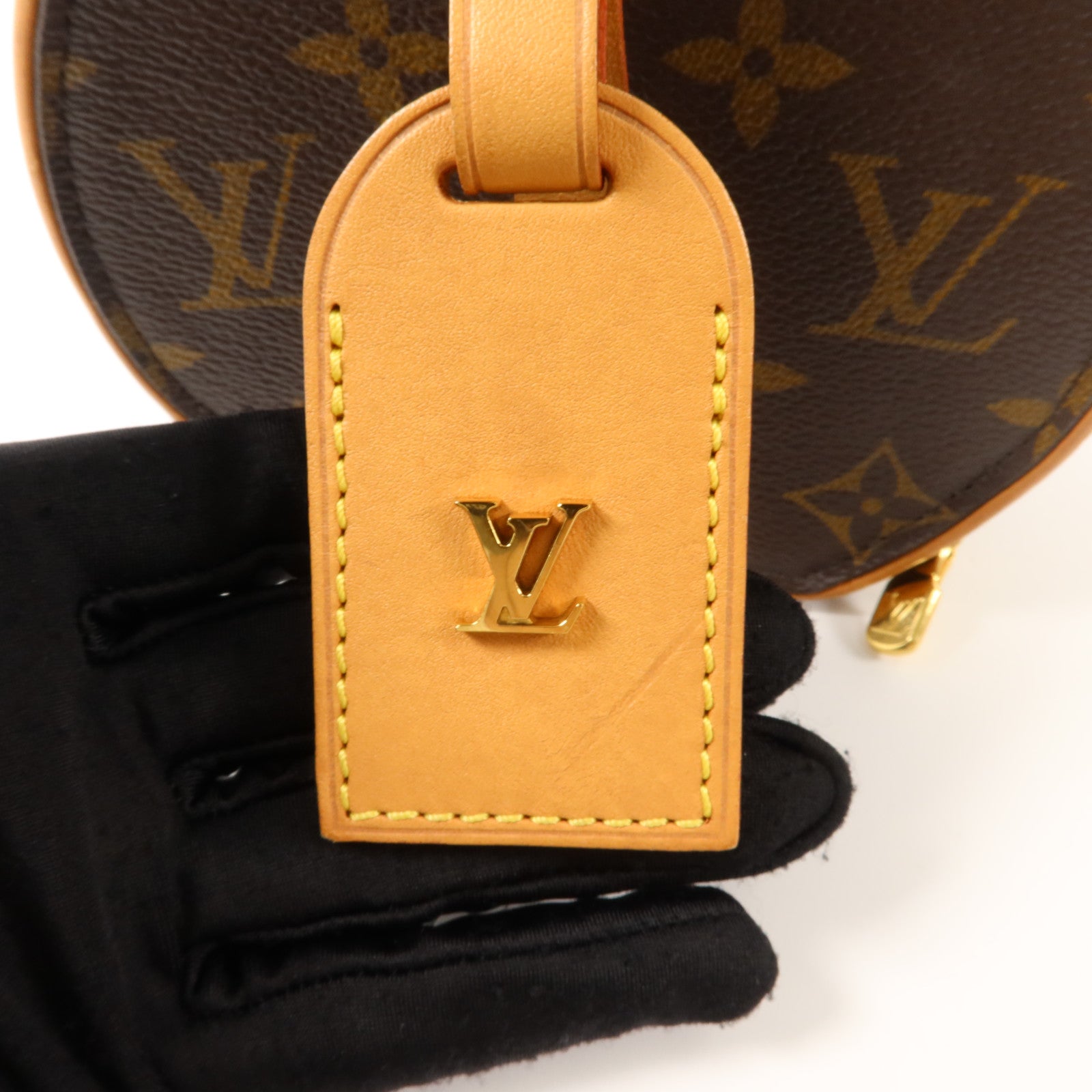 LOUIS VUITTON Monogram Mini Boite Chapeau金扣手挽肩背兩用袋