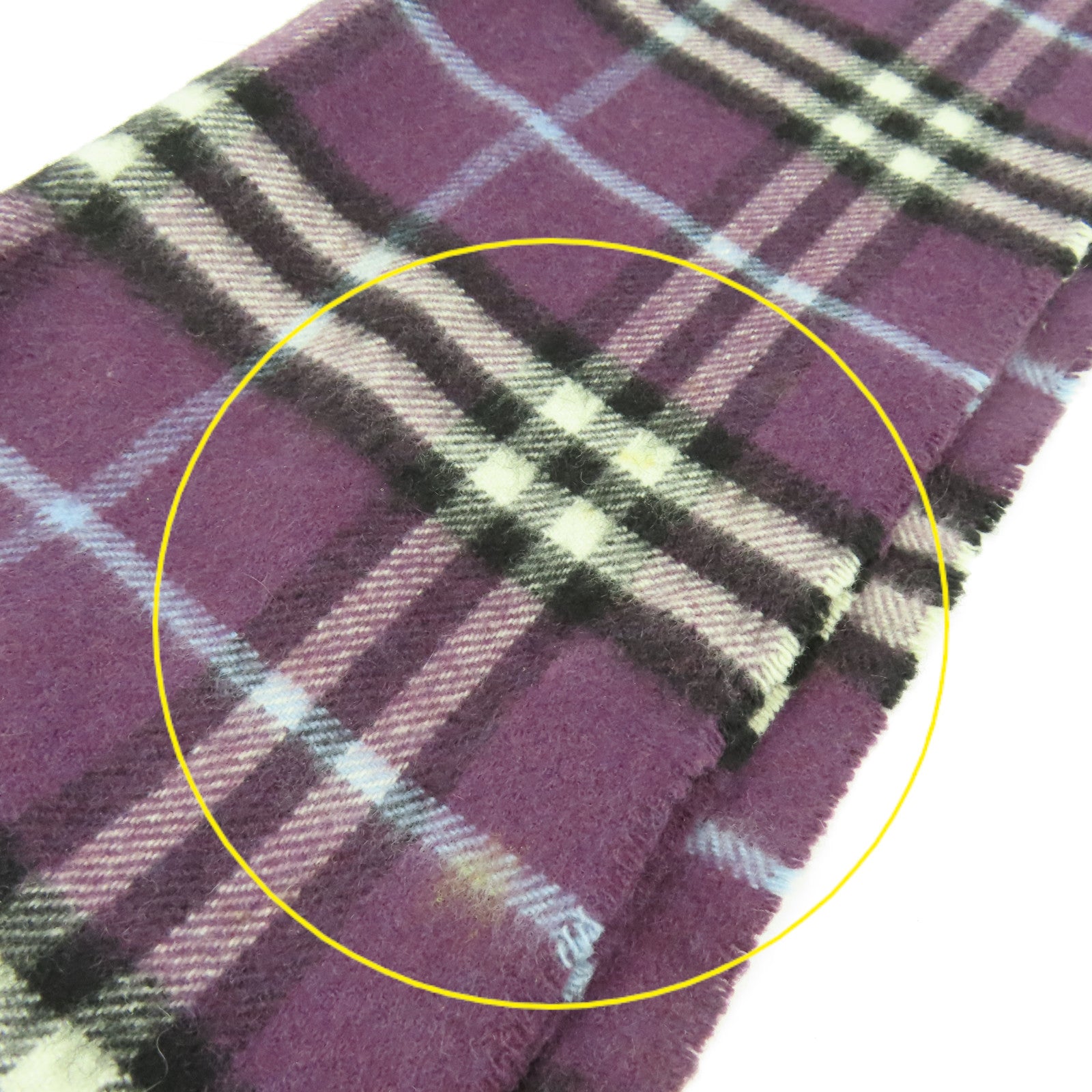 BURBERRY 【激減優惠】羊絨Scarf圍巾米色/紫色/彩色