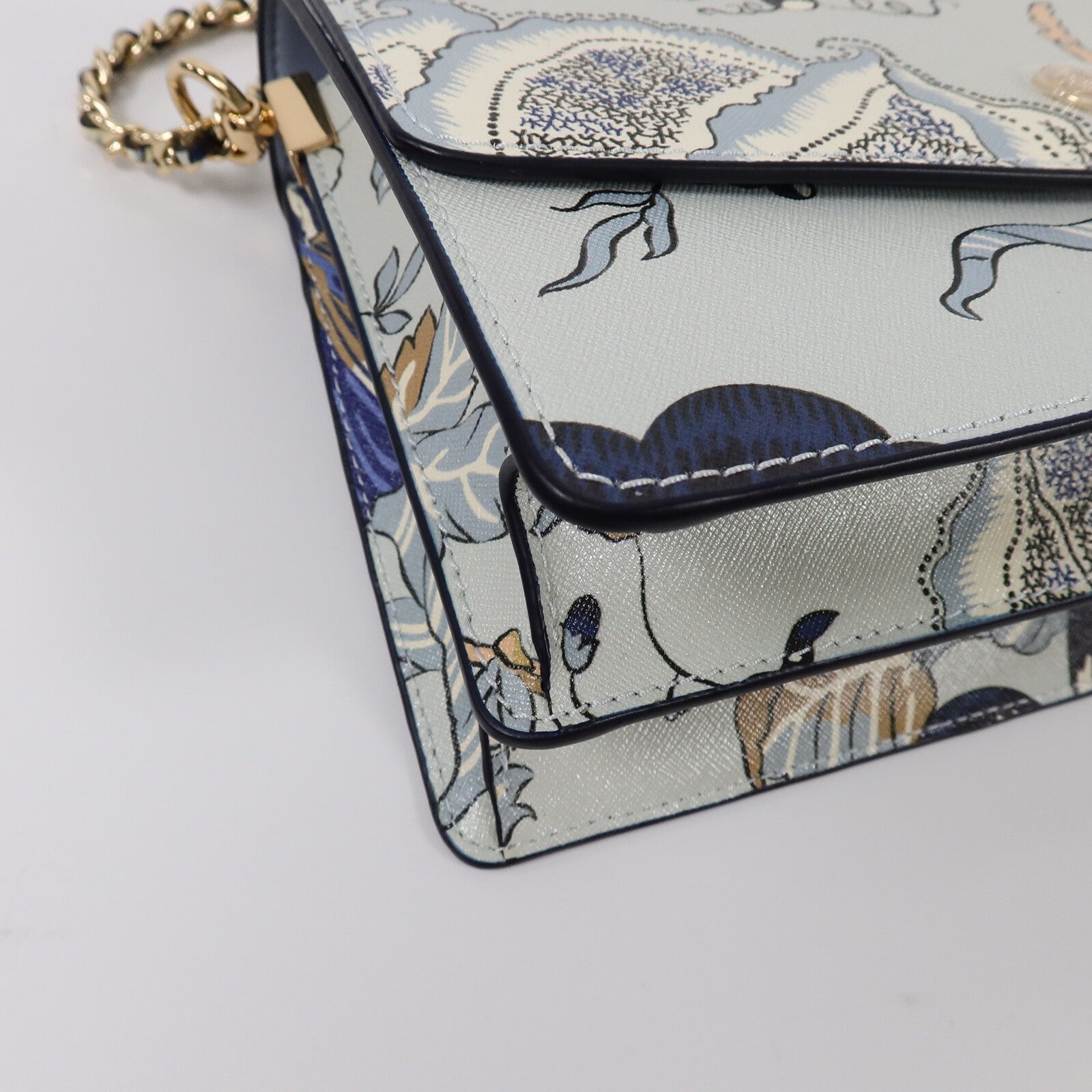 Tory Burch Saffiano皮革Shoulder Bag鏈帶肩背袋