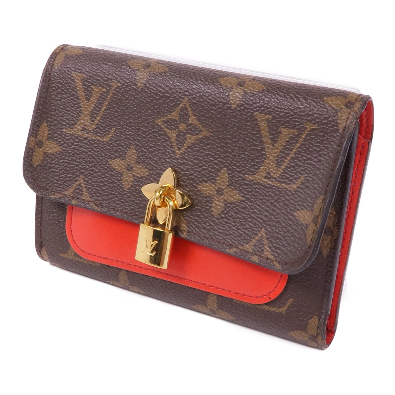 LOUIS VUITTON Monogram Flower金扣錢包