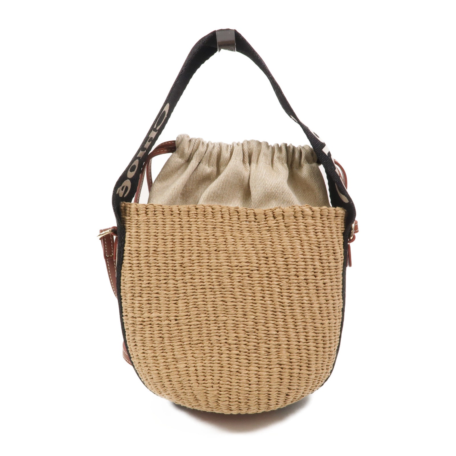 Chloe 藤料Small Woody Basket手挽肩背兩用袋