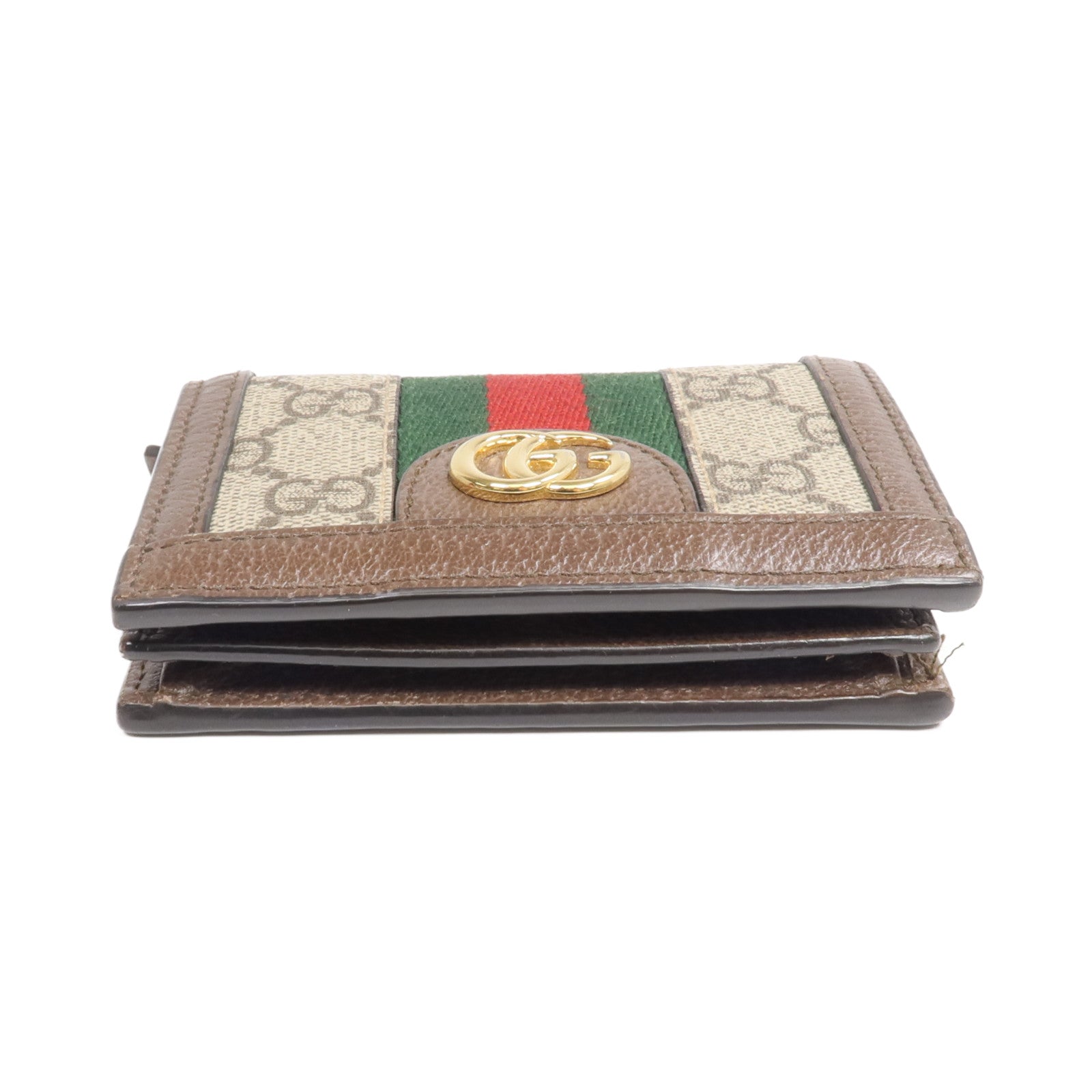 GUCCI 塗層帆布Ophidia GG Wallet金扣錢包