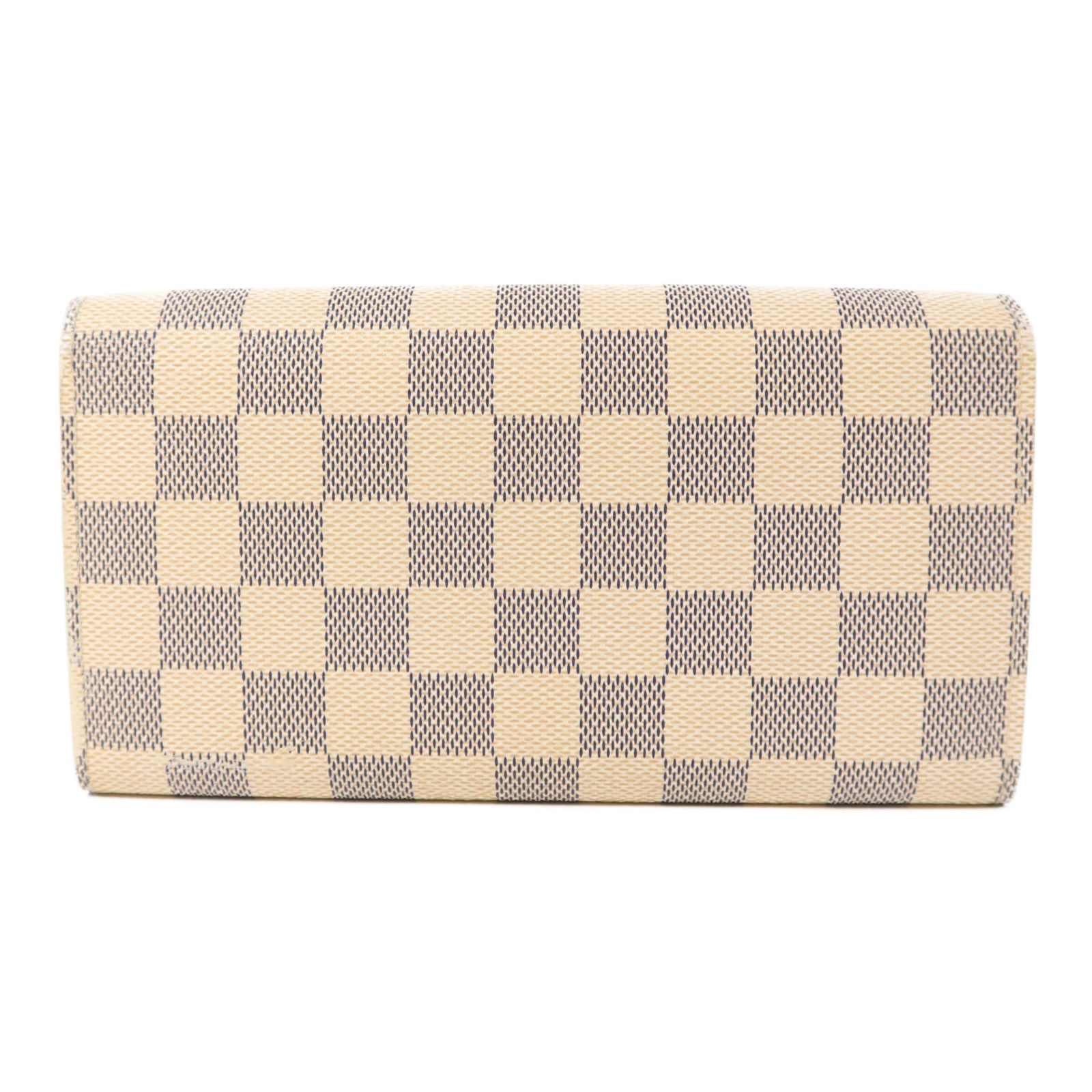 LOUIS VUITTON Damier Azur Portefeuille International金扣長錢包