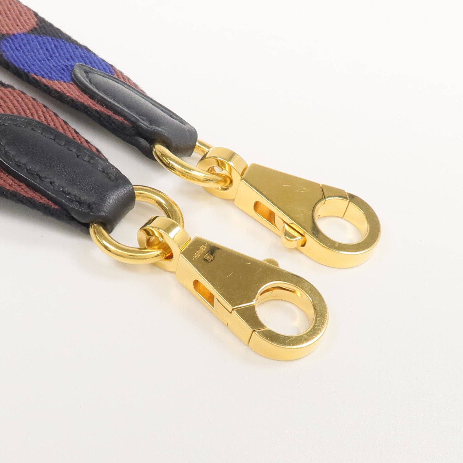 HERMES 帆布/牛皮皮革Sangle Flipperball 25mm Bag Strap肩帶
