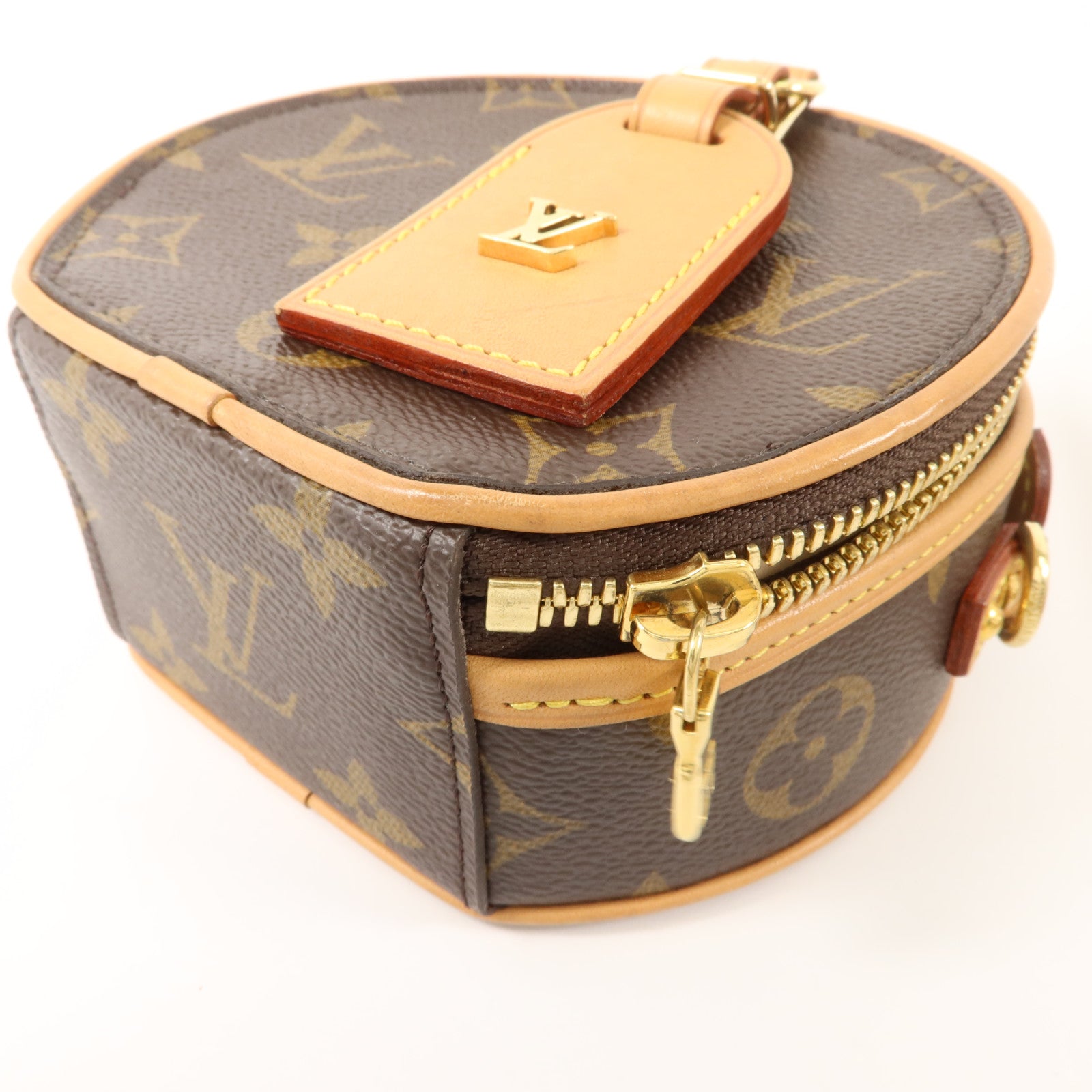 LOUIS VUITTON Monogram Mini Boite Chapeau金扣手挽肩背兩用袋