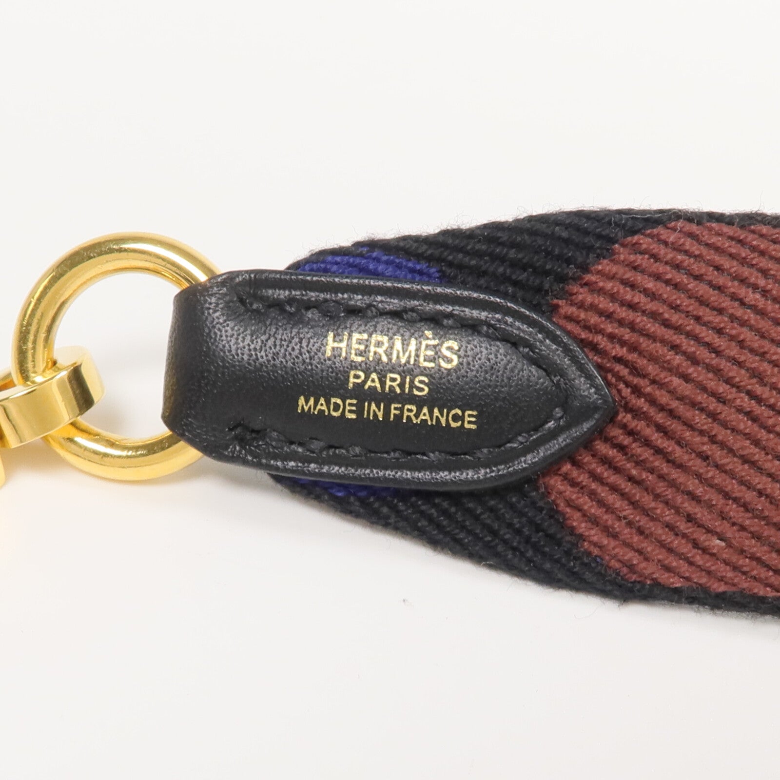 HERMES 帆布/牛皮皮革Sangle Flipperball 25mm Bag Strap肩帶