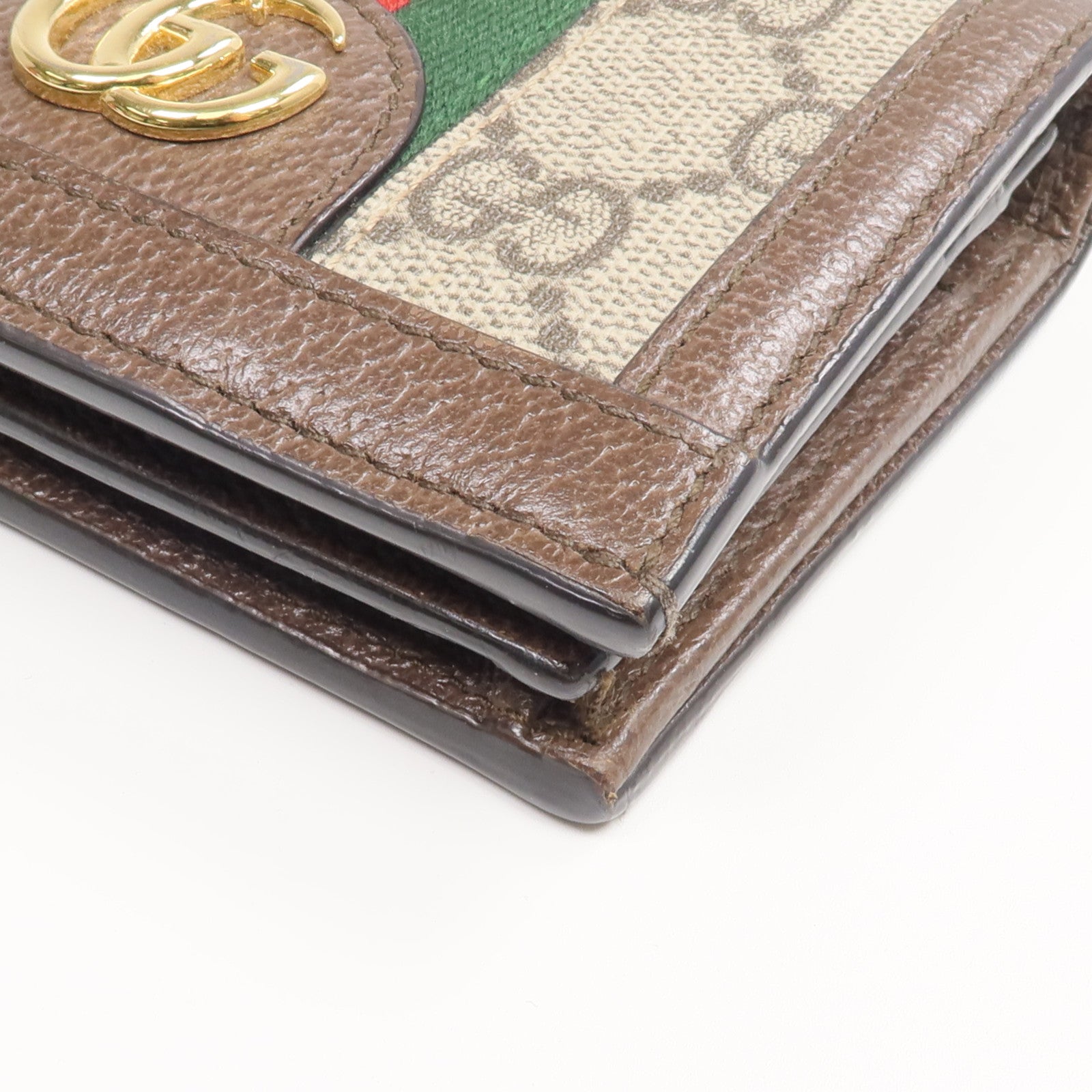 GUCCI 塗層帆布Ophidia GG Wallet金扣錢包