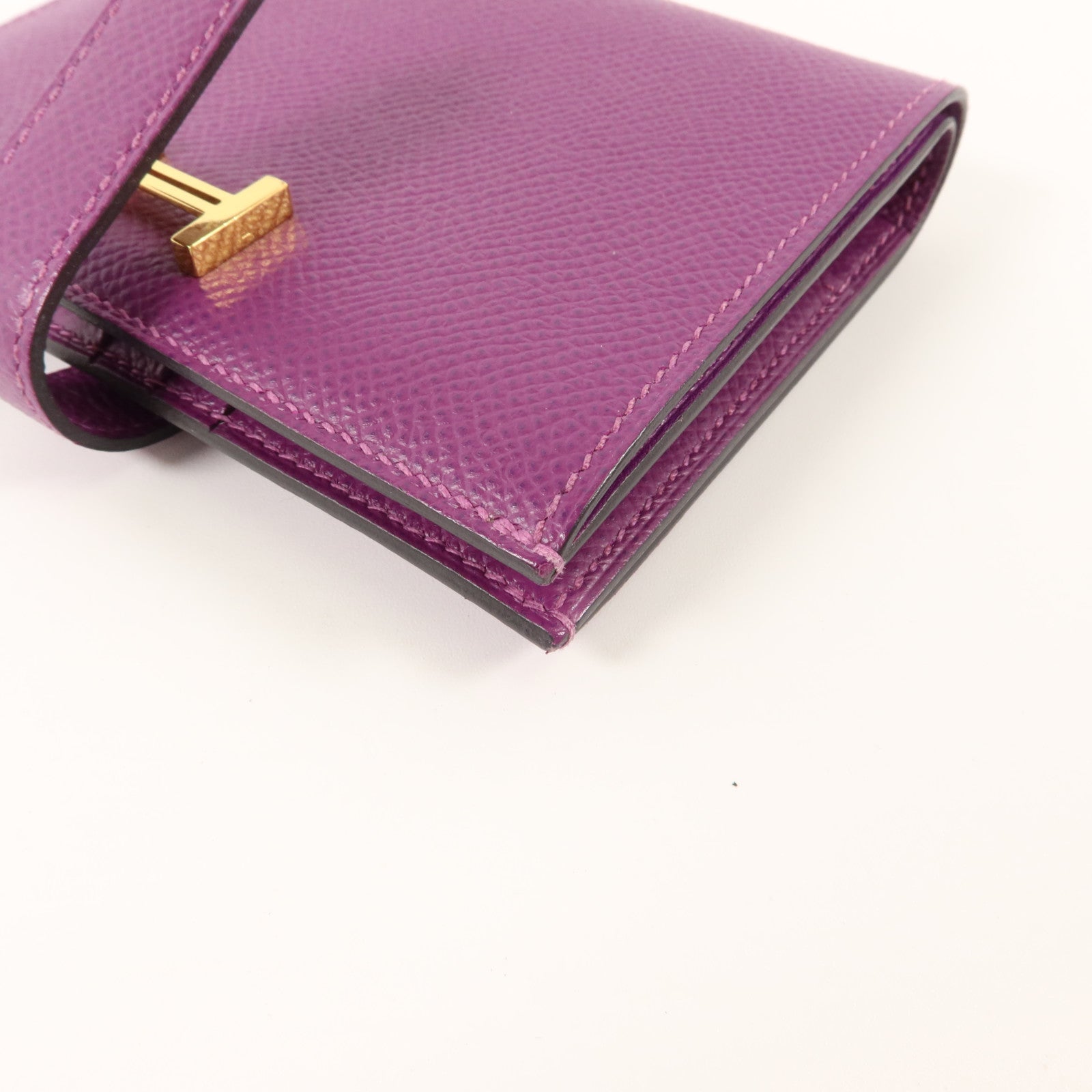 HERMES Epsom皮革Bearn Wallet錢包Anemone