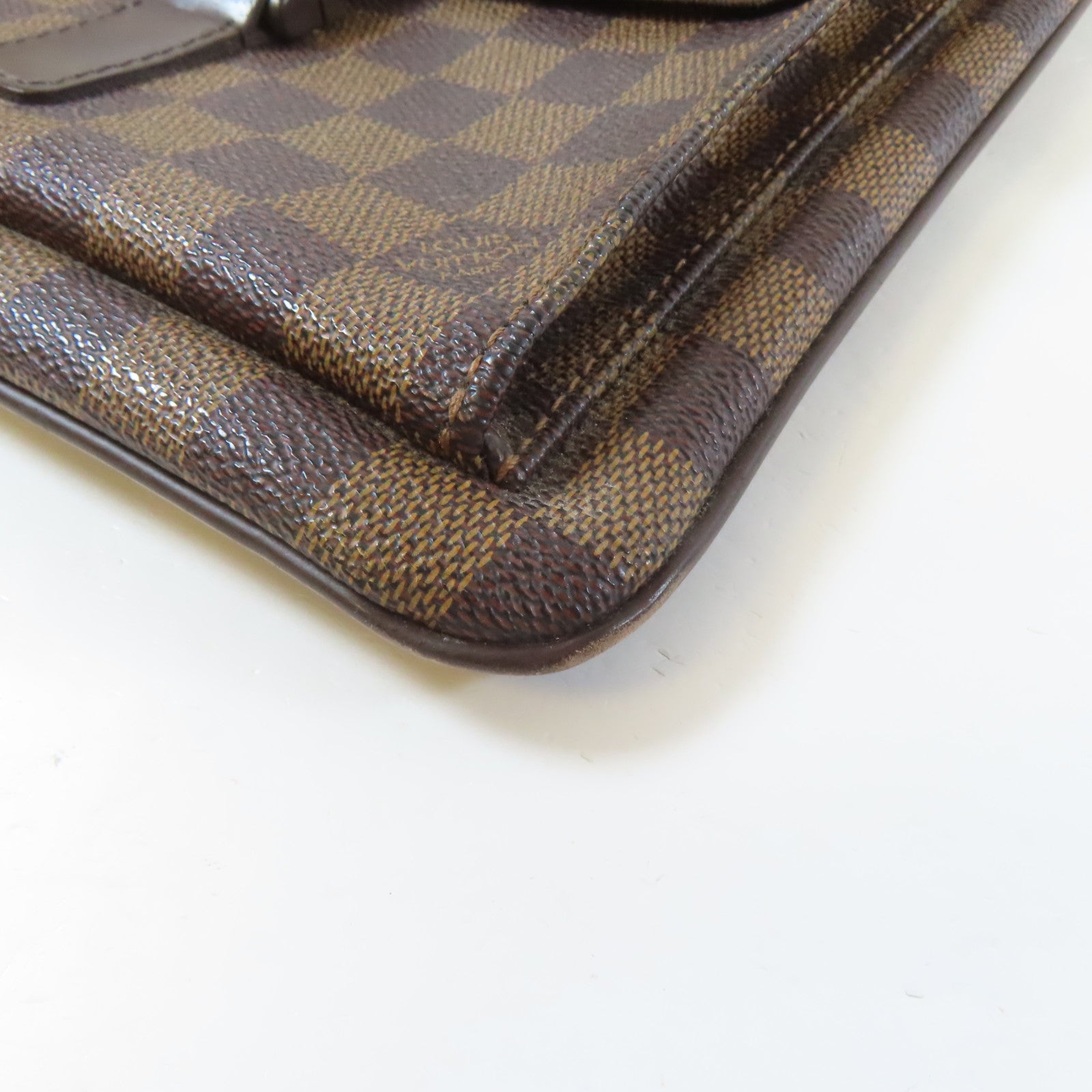 LOUIS VUITTON Damier Melville金扣肩背袋啡色