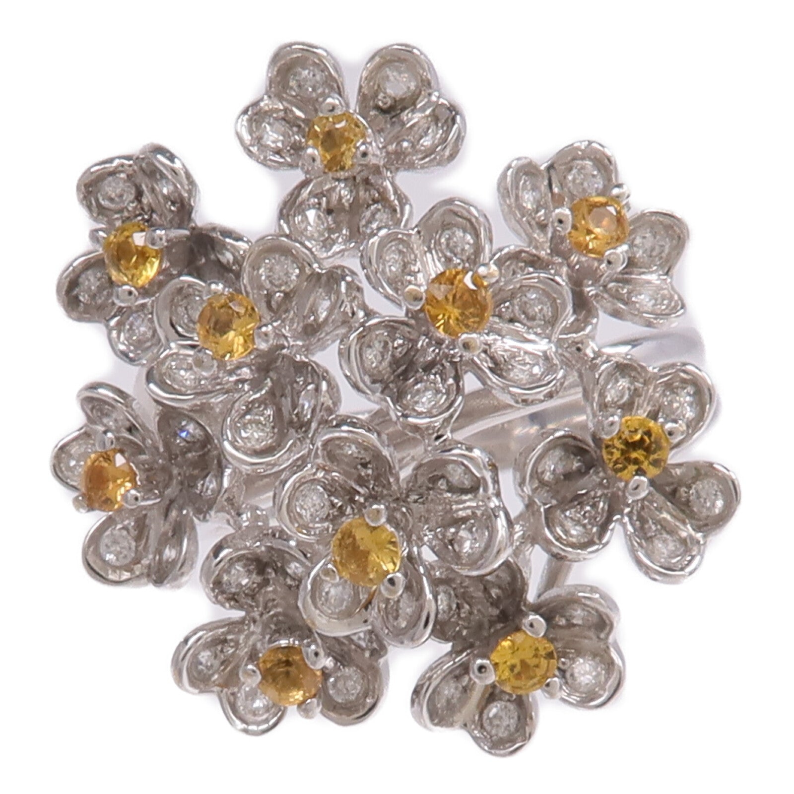 JEWELRY 【激減優惠】18K白金Ring彩色寶石/鑽石戒指