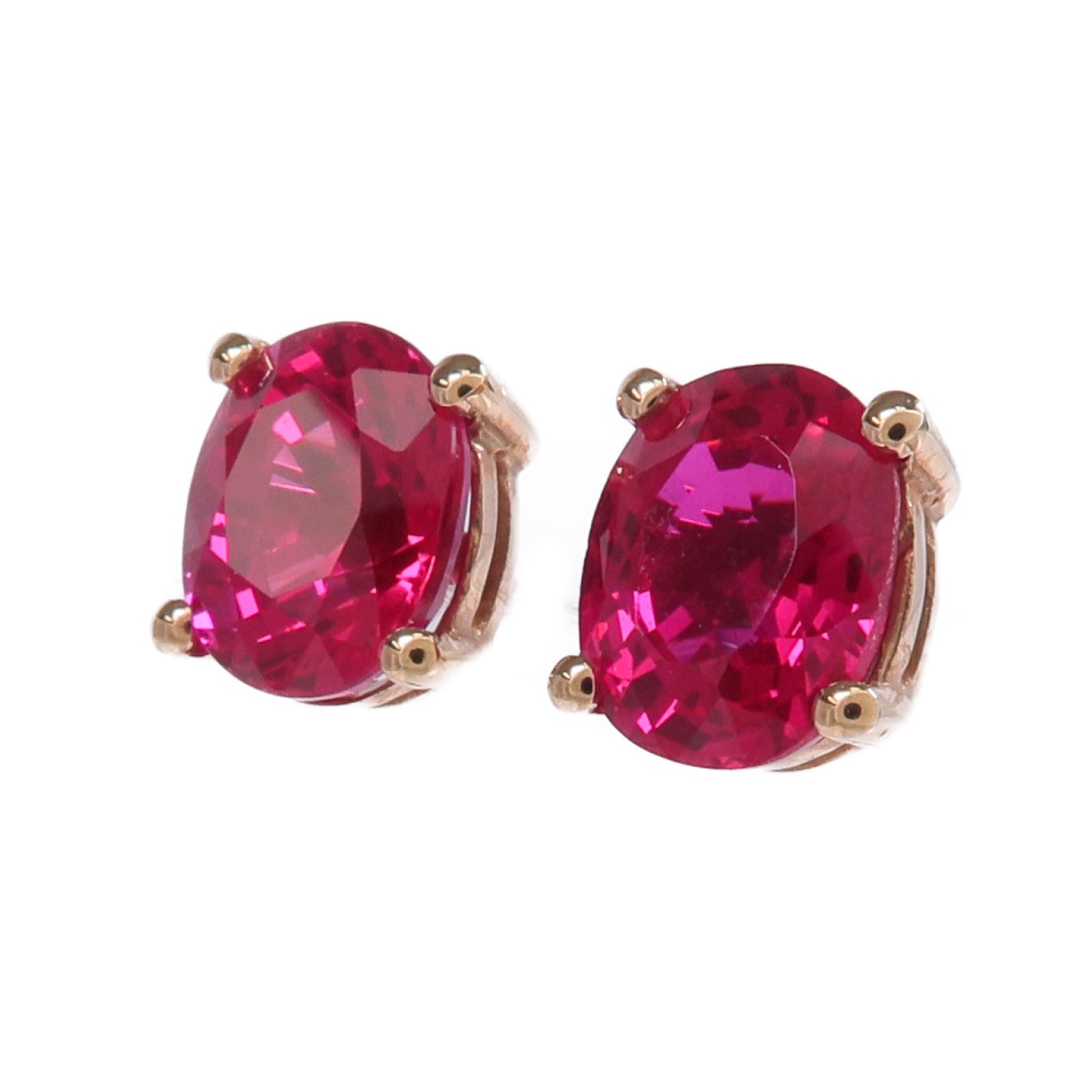 JEWELRY 【激減優惠】18K玫瑰金Color Stone Earrings彩色寶石耳環