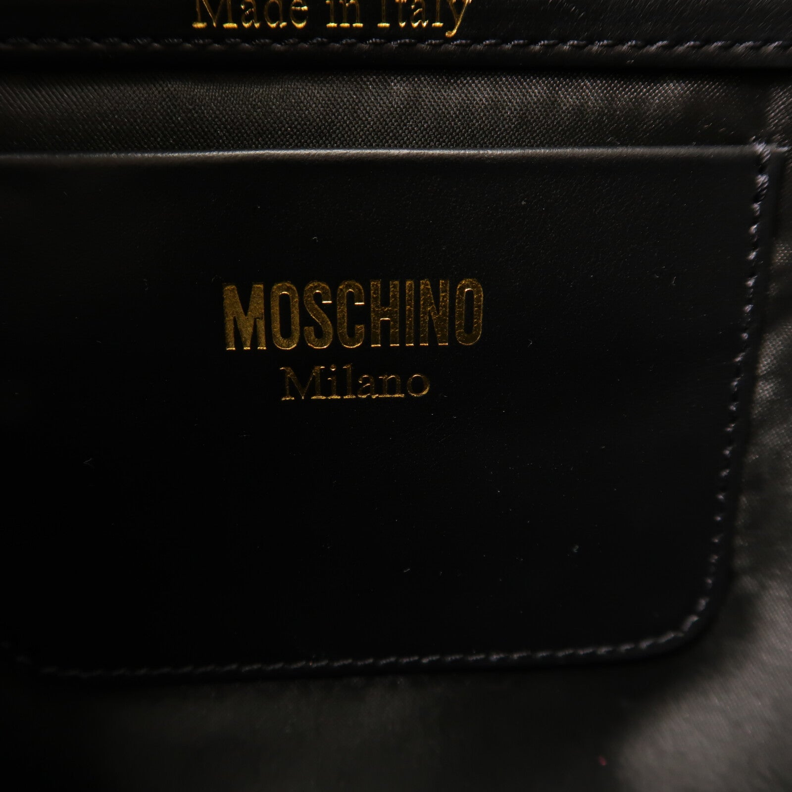 MOSCHINO 牛皮皮革2 Way Shoulder手挽肩背兩用袋