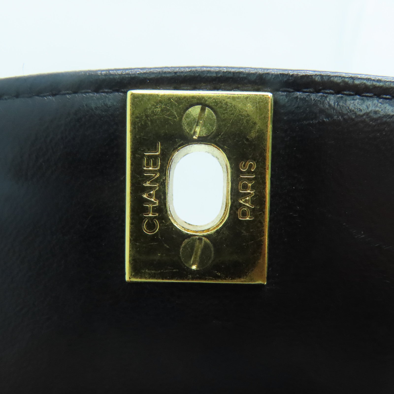 CHANEL 【清倉大減價】菱格羊皮皮革Diana Chain Shoulder金扣肩背袋黑色