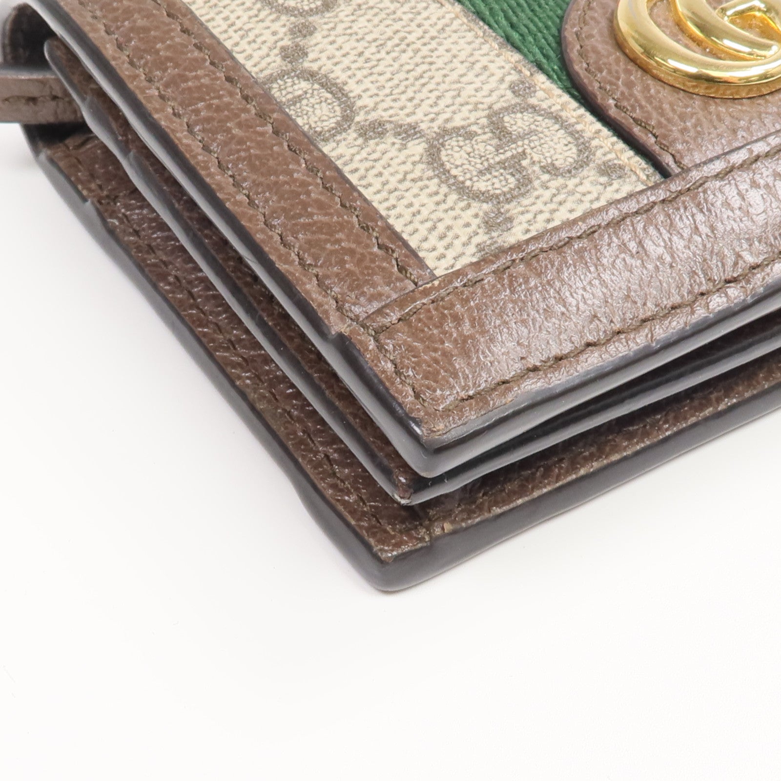 GUCCI 塗層帆布Ophidia GG Wallet金扣錢包