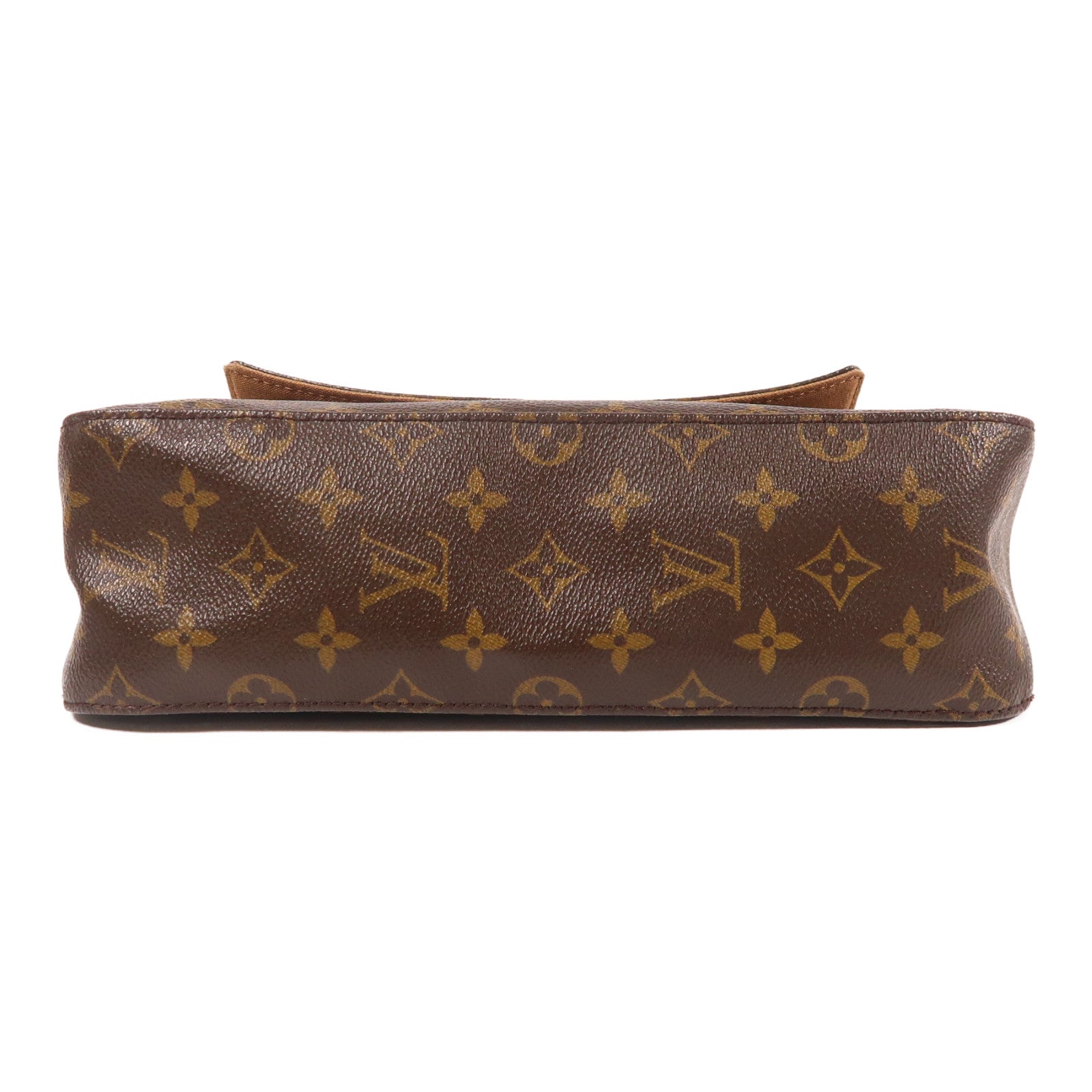 LOUIS VUITTON Monogram Looping金扣肩背袋啡色