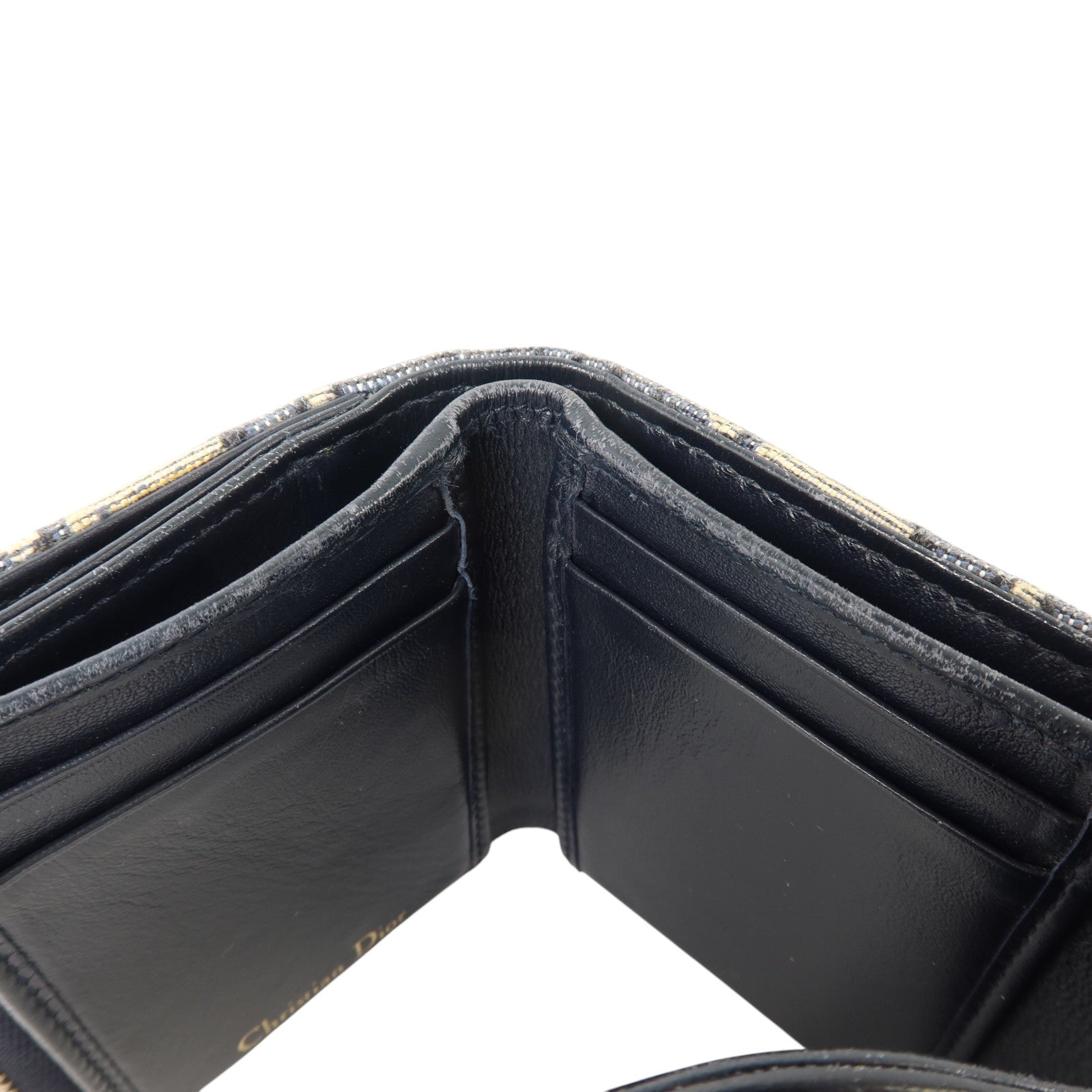 Dior Oblique帆布Saddle Lotus Wallet金扣錢包