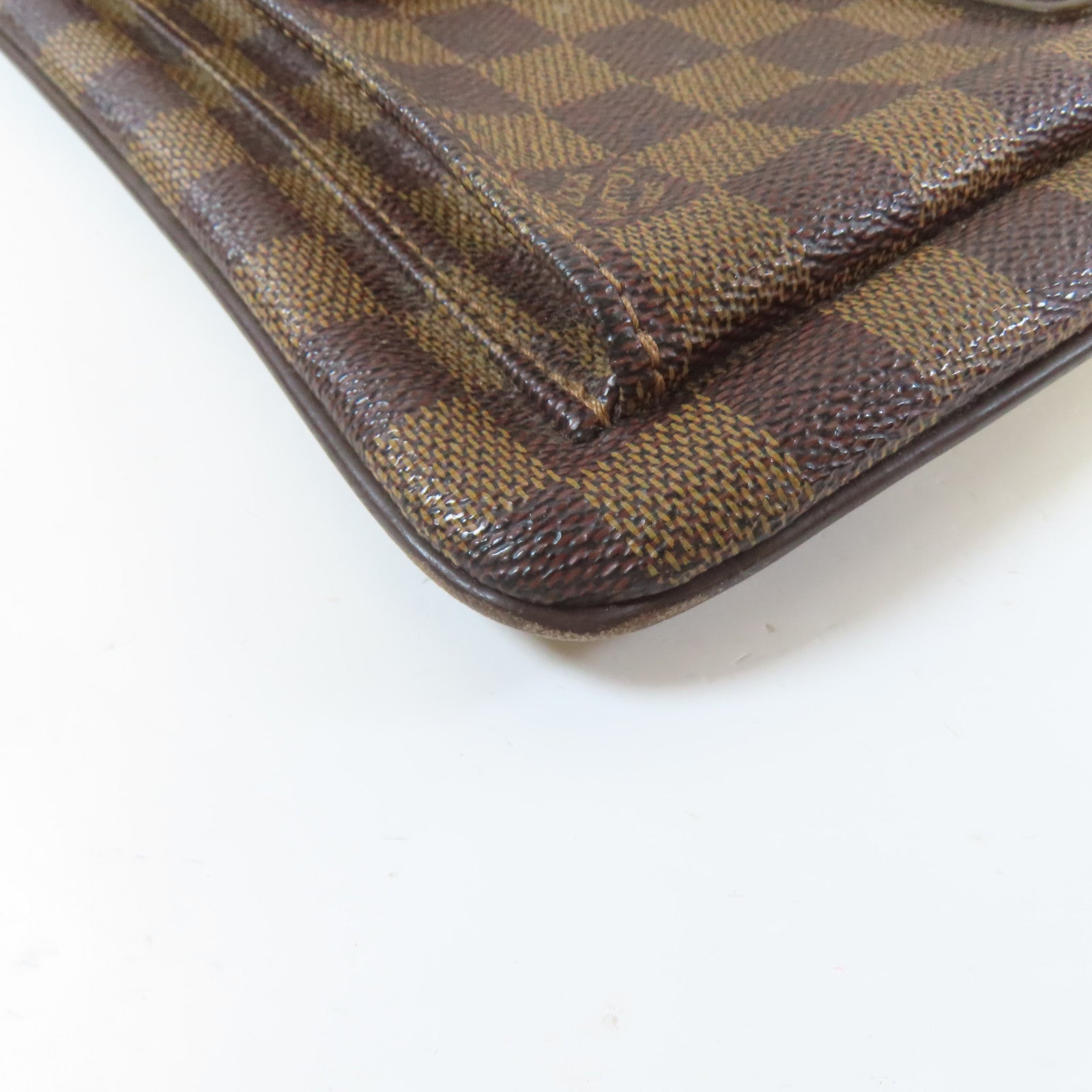 LOUIS VUITTON Damier Melville金扣肩背袋啡色