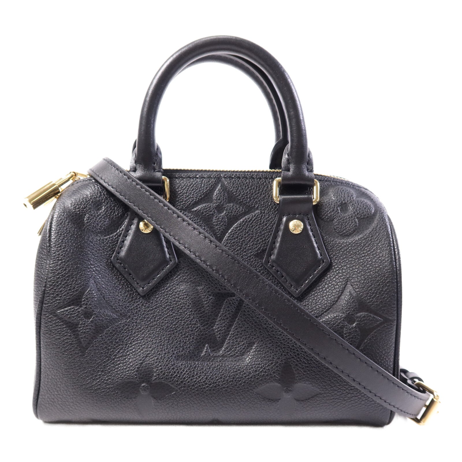 LOUIS VUITTON Monogram Empreinte Speedy Bandouliere 20金扣手挽肩背兩用袋