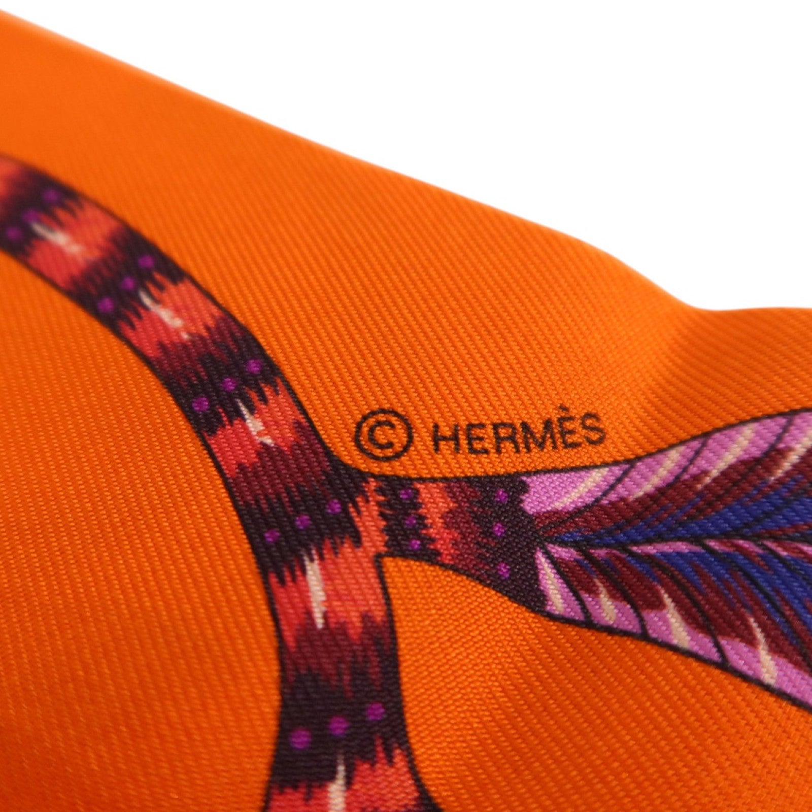 HERMES 絲質Twilly絲巾