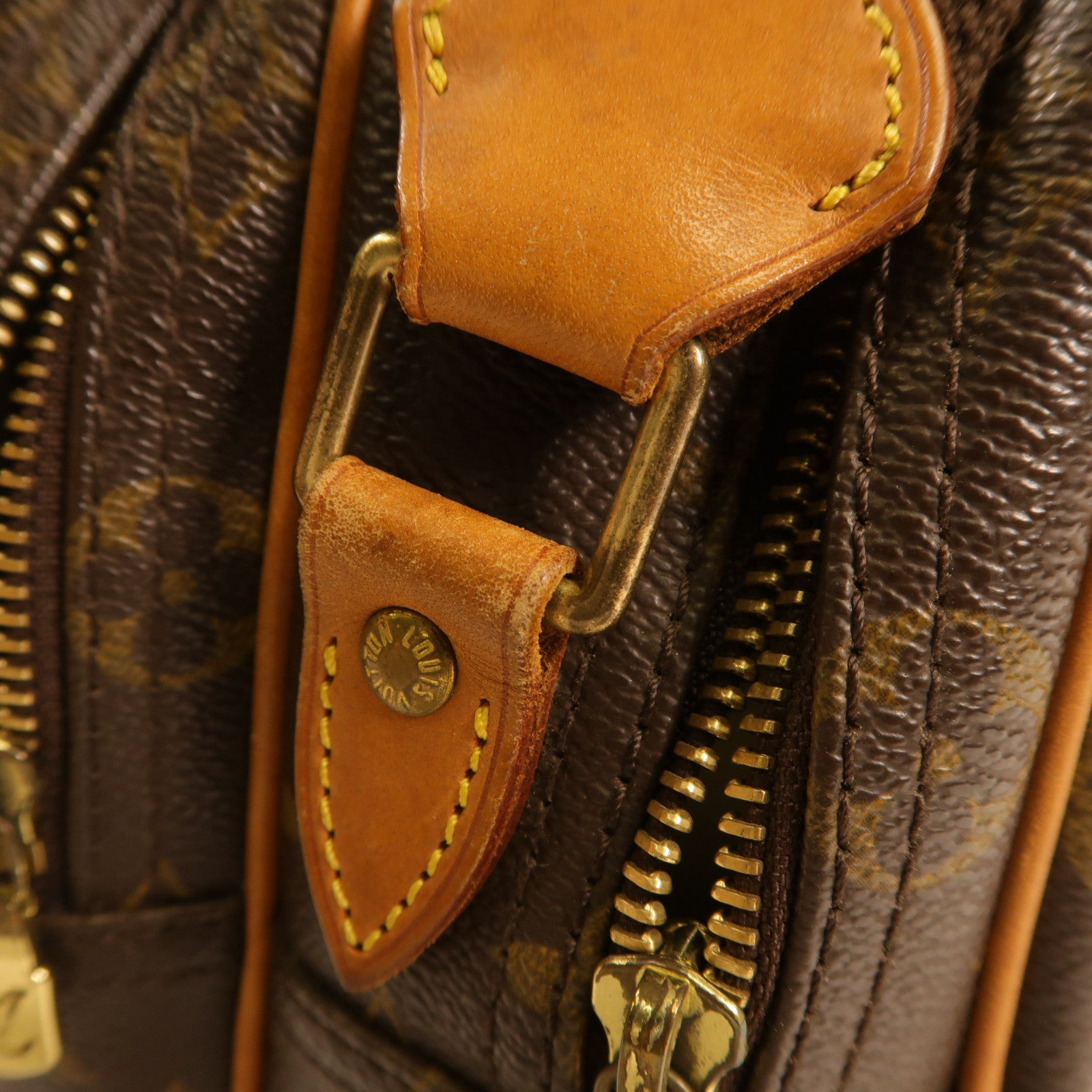 LOUIS VUITTON Monogram Reporter PM金扣肩背袋