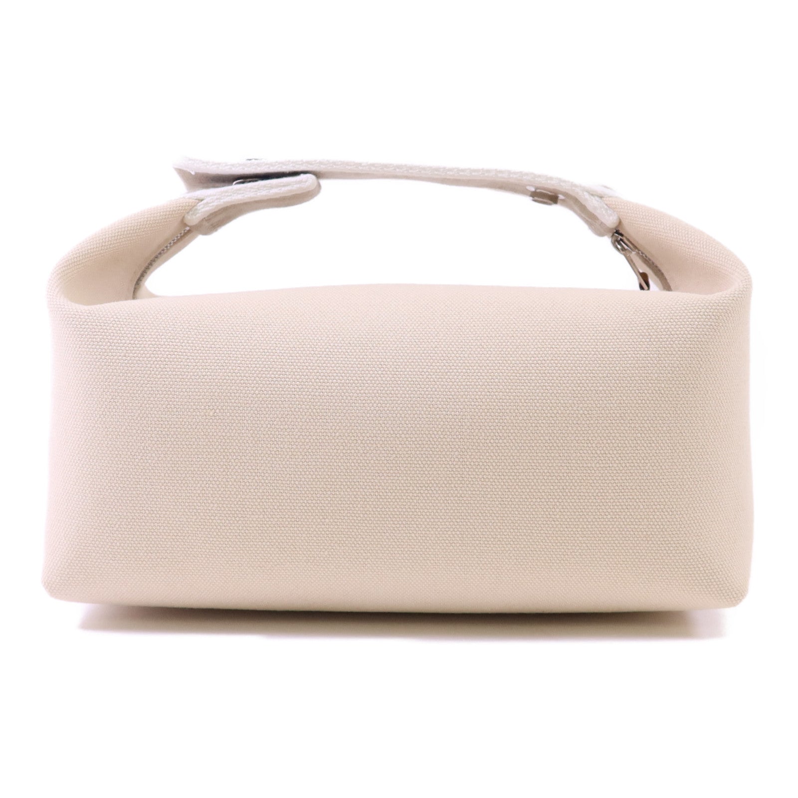 HERMES 帆布Bride a Brac銀扣手挽袋
