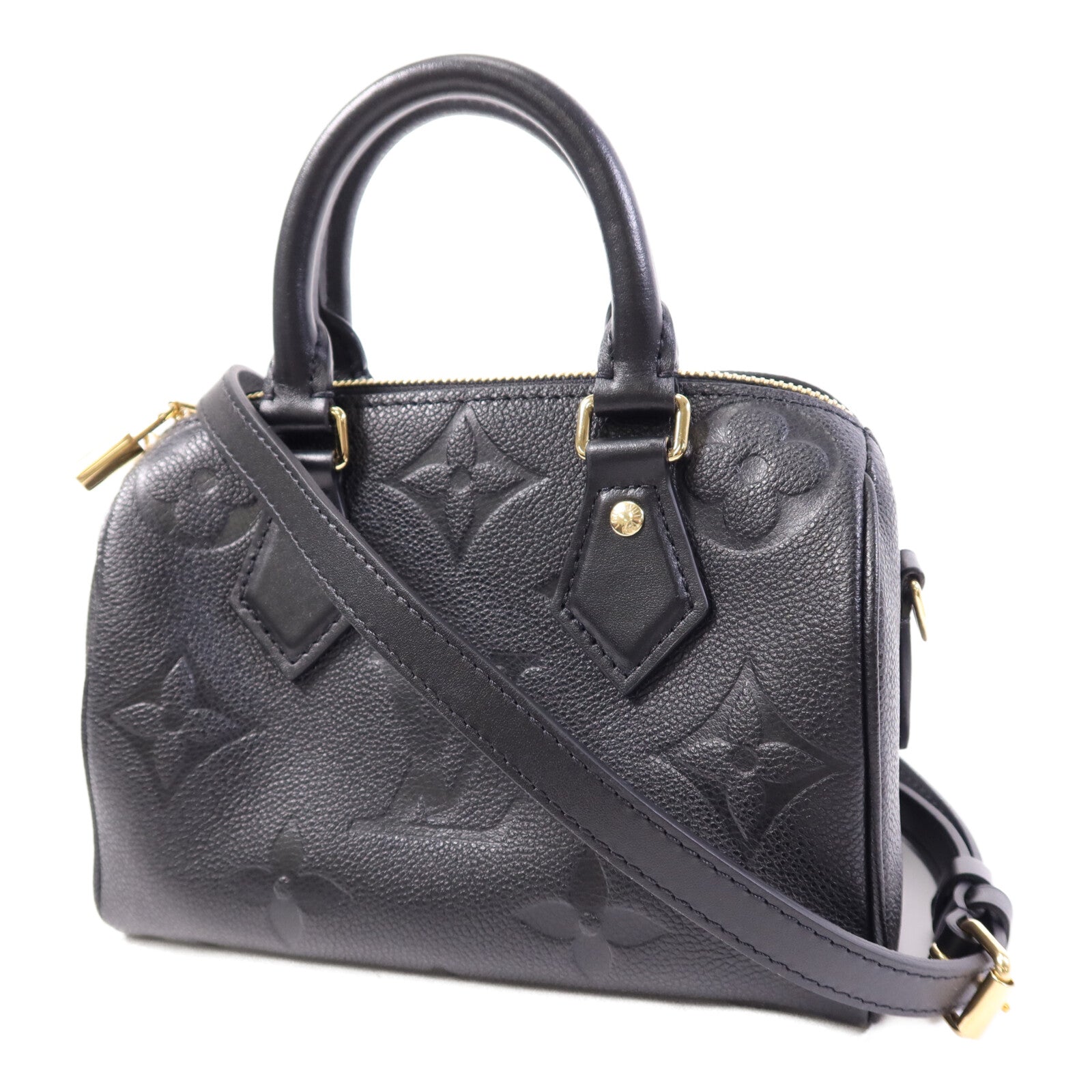 LOUIS VUITTON Monogram Empreinte Speedy Bandouliere 20金扣手挽肩背兩用袋