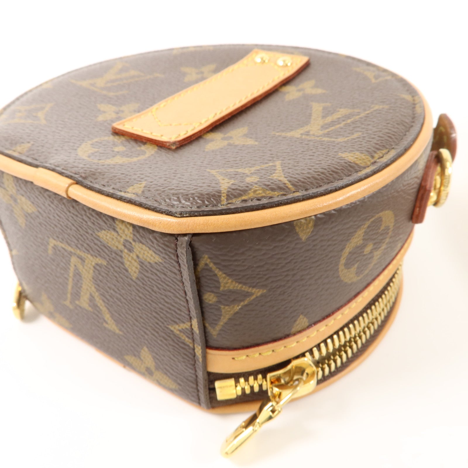 LOUIS VUITTON Monogram Mini Boite Chapeau金扣手挽肩背兩用袋