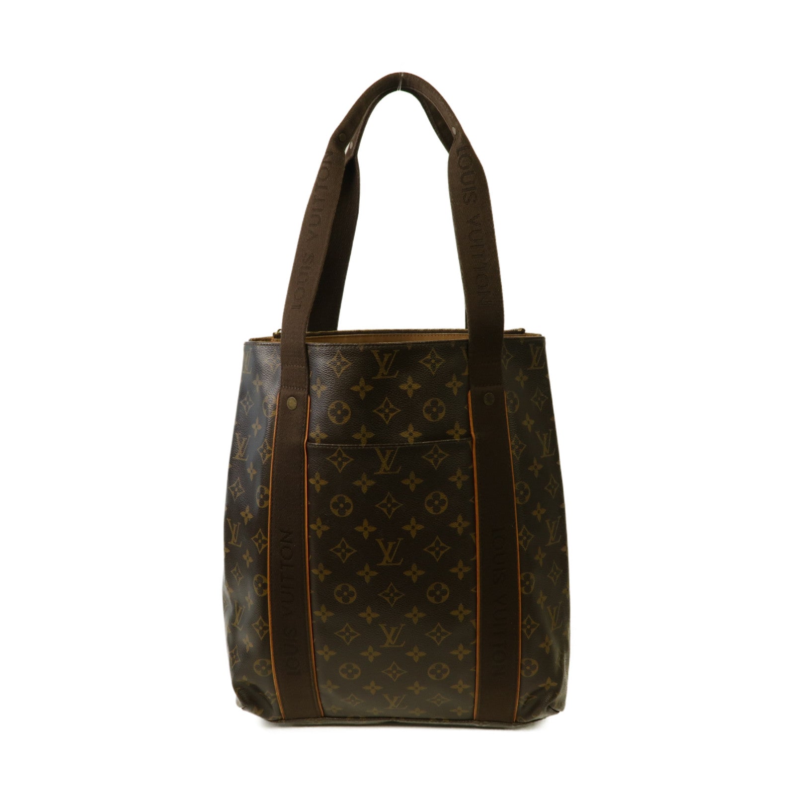 LOUIS VUITTON 【激減優惠】Monogram Cabas Beaubourg金扣手挽袋啡色